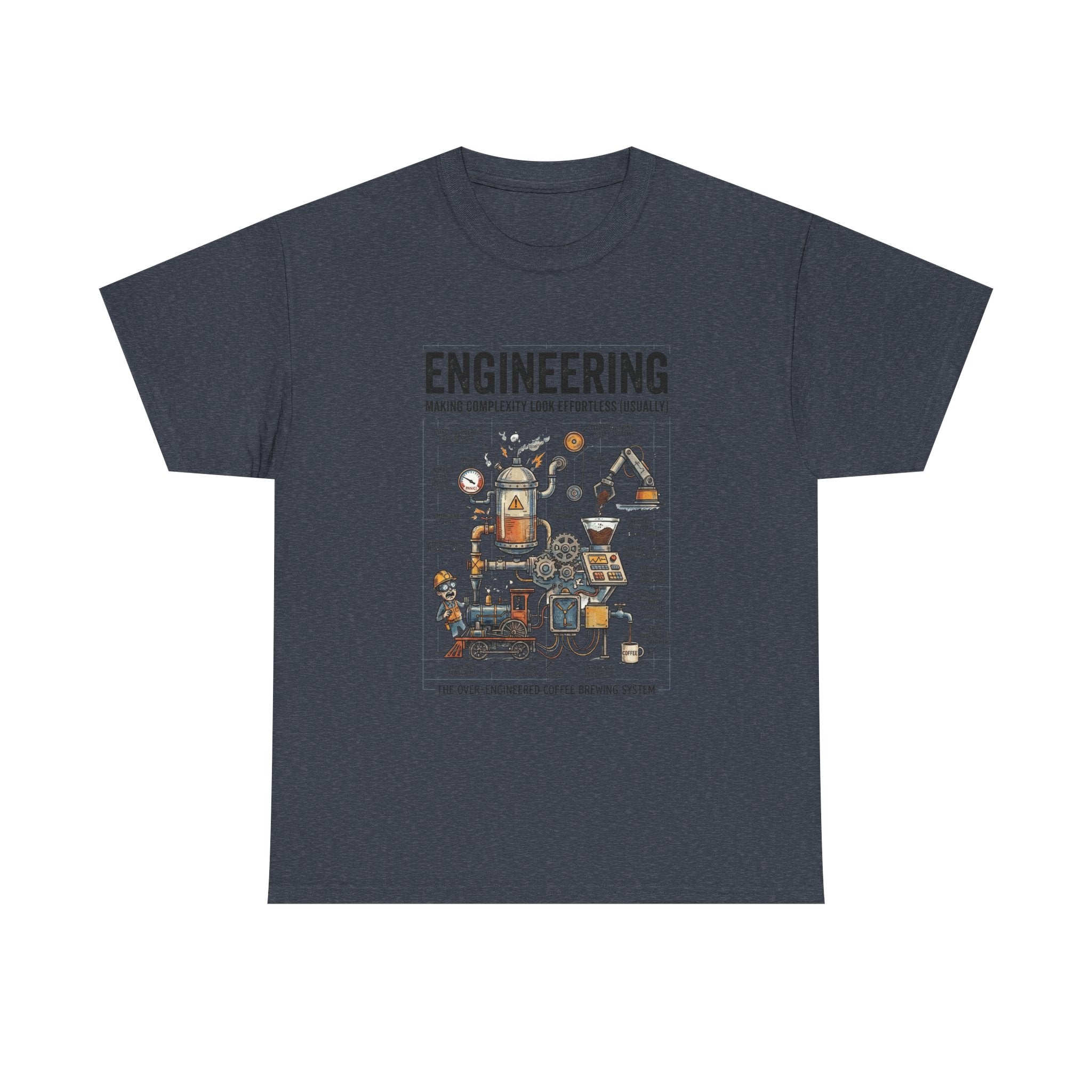 Engineering Diagram T‑Shirt — Funny STEM Illustration Tee for Engineers & Students