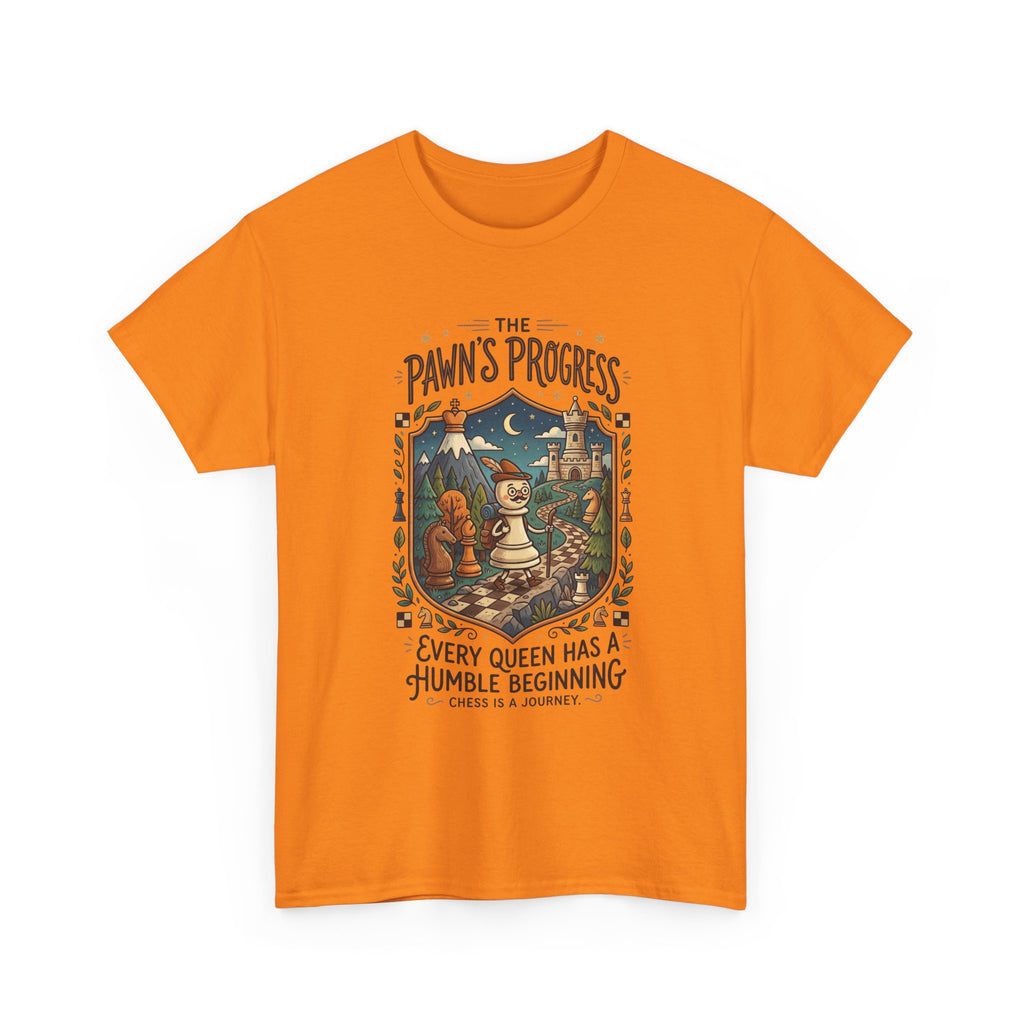 Chess 'The Pawn's Progress' T-Shirt — "Every Queen Has a Humble Beginning" Vintage Style Tee