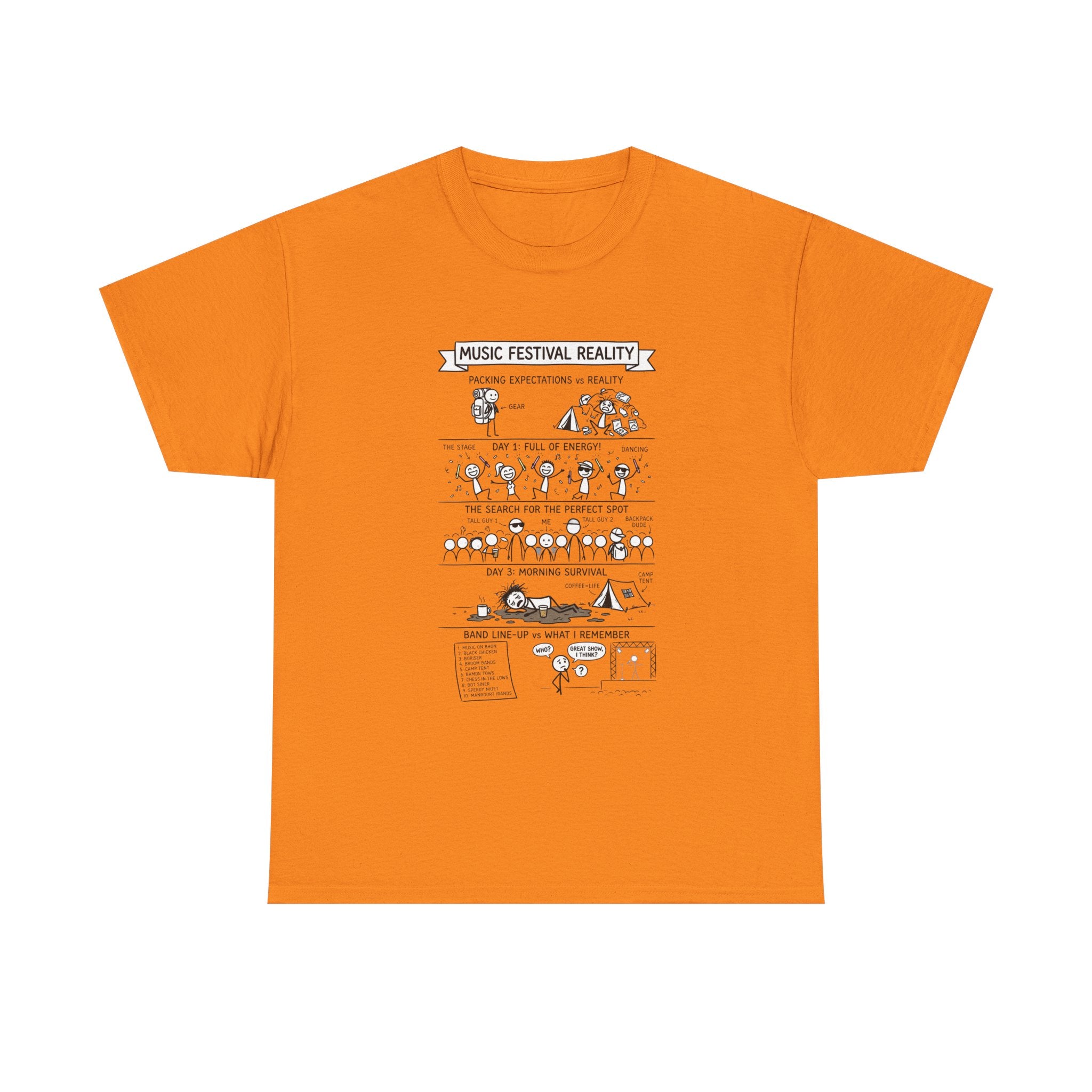 Music Festival Reality Tee – Funny Concert Comic Graphic T-Shirt