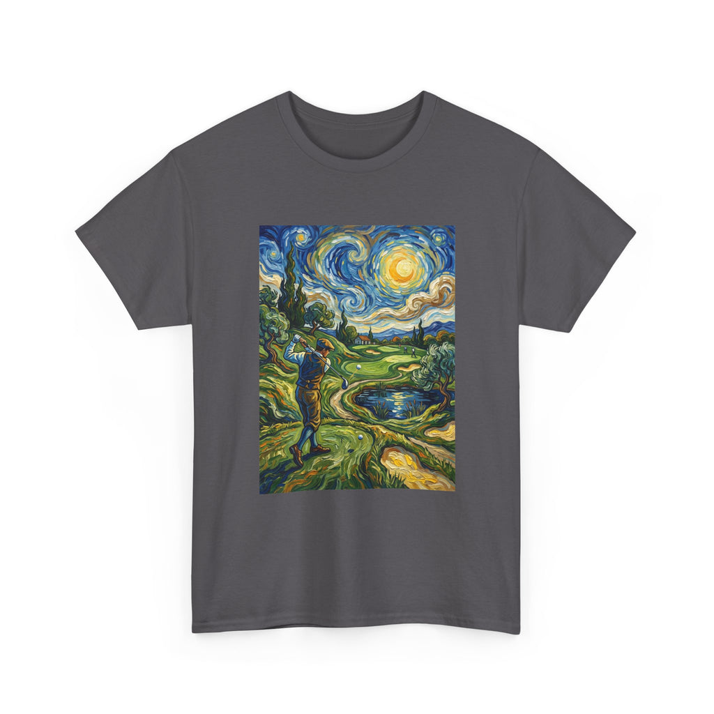Golf Van Gogh Style T-Shirt — Starry Night Golf Artwork Tee