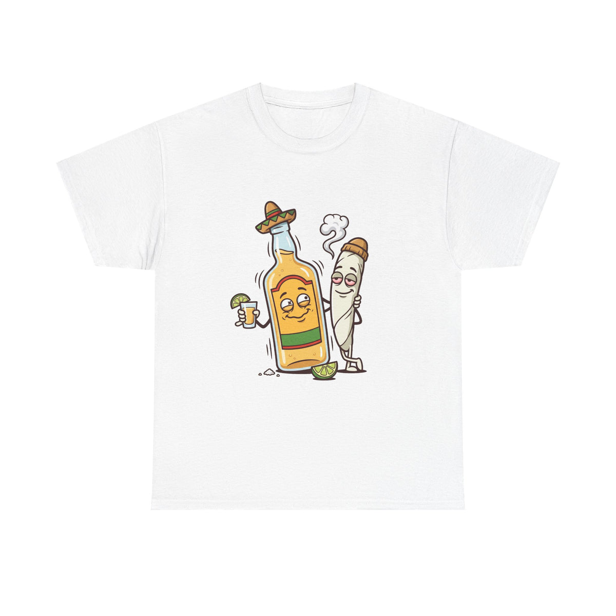 A Tequila & Joint Funny Graphic Tee