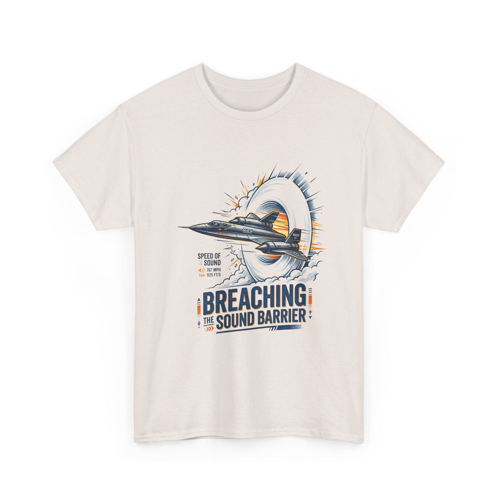 Sonic Boom T-Shirt — 'Breaching the Sound Barrier' Jet Trainer Aviation Graphic Tee
