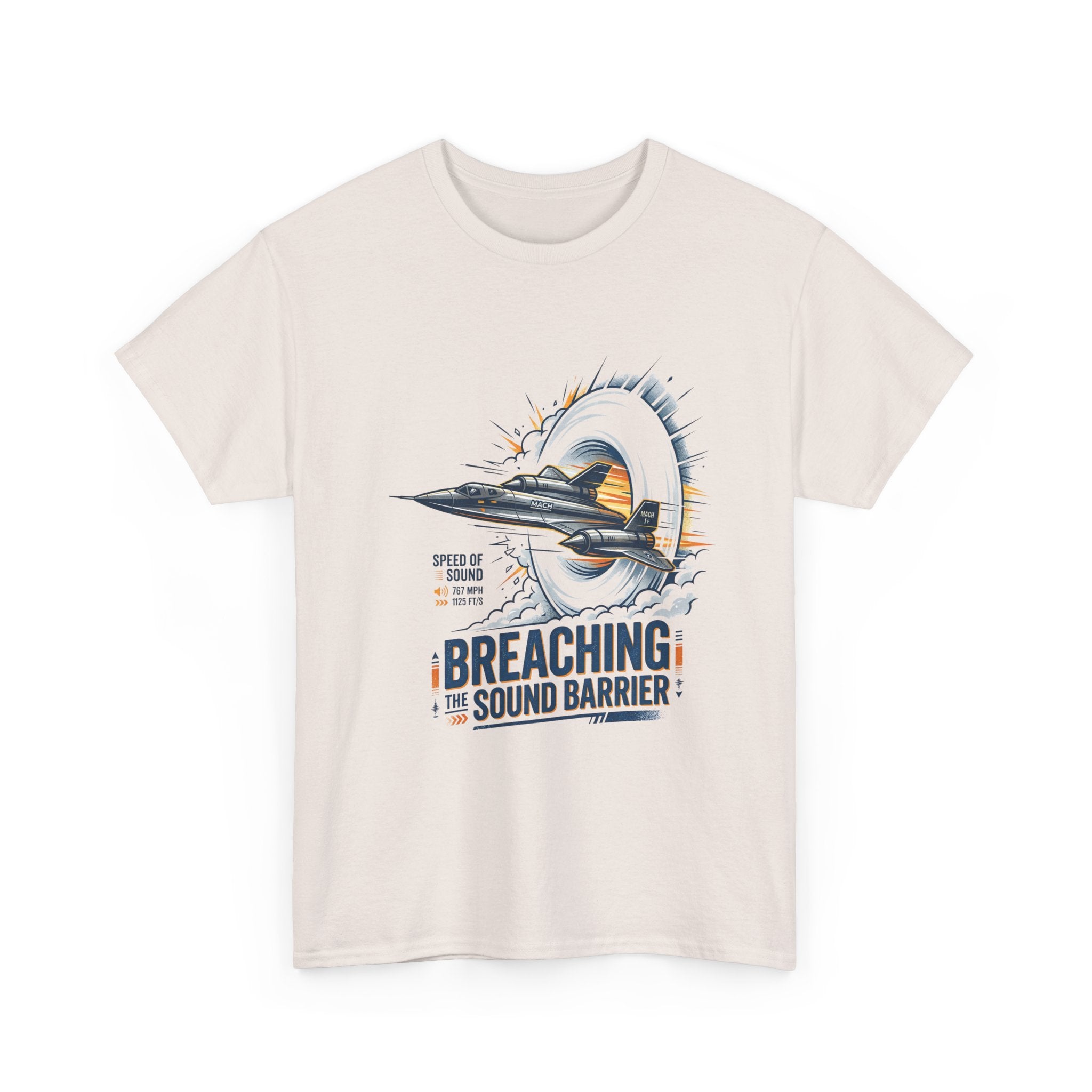 Sonic Boom T-Shirt — 'Breaching the Sound Barrier' Jet Trainer Aviation Graphic Tee