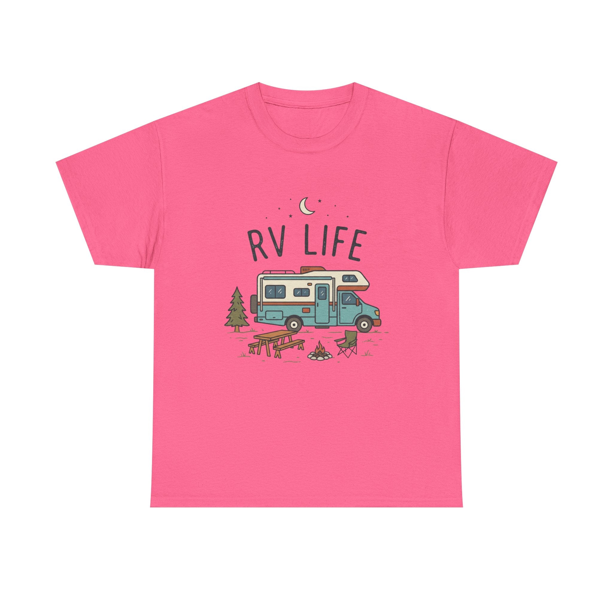 RV Life T‑Shirt — Retro Camper Tee for RV Travelers & Camping Enthusiasts