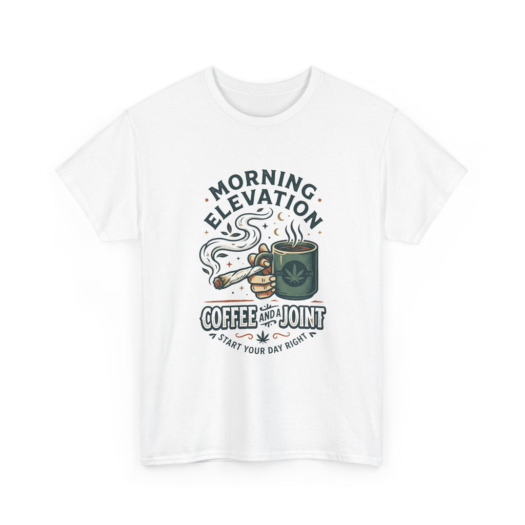 Coffee & Joint T-Shirt — Morning Elevation Graphic Tee