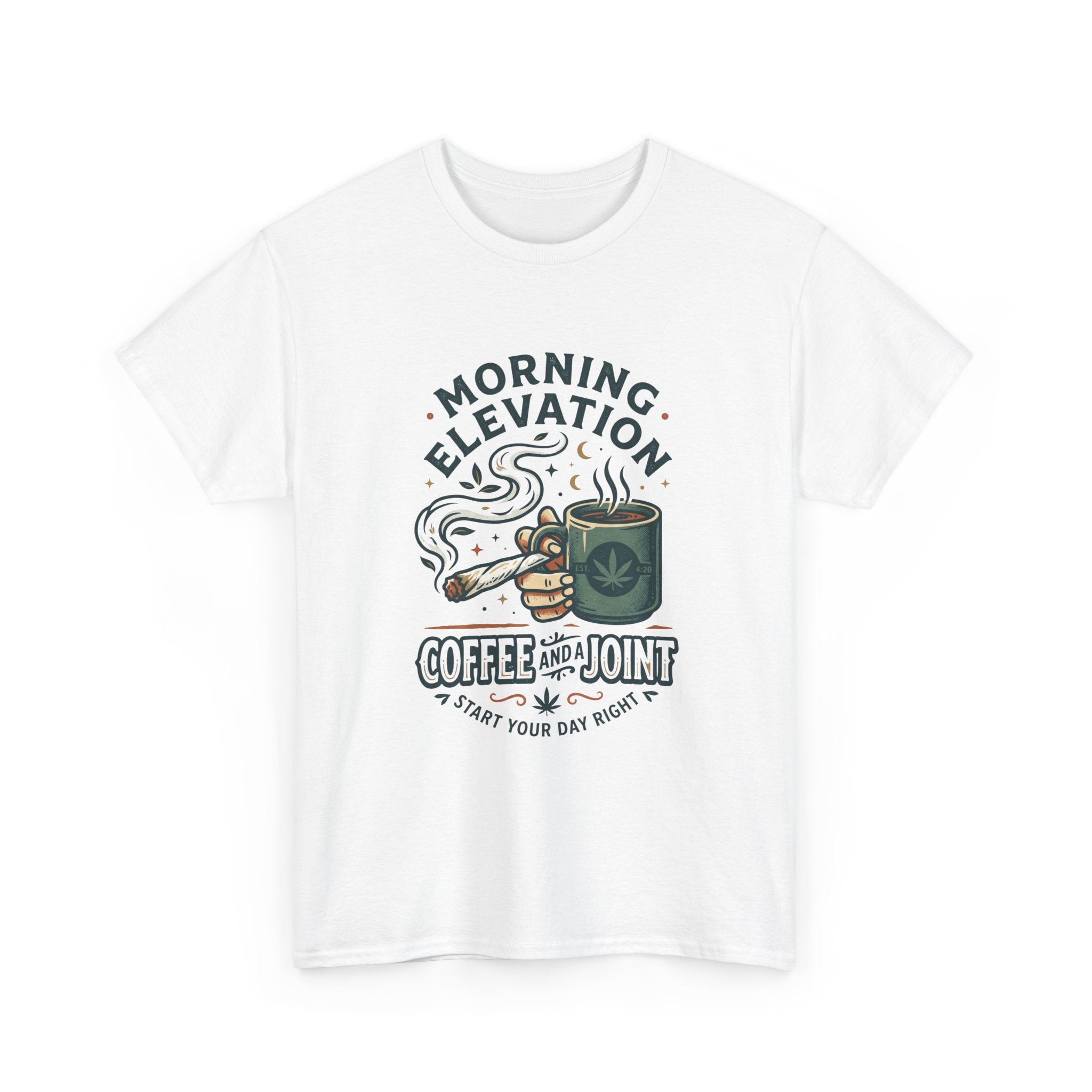 Coffee & Joint T-Shirt — Morning Elevation Graphic Tee