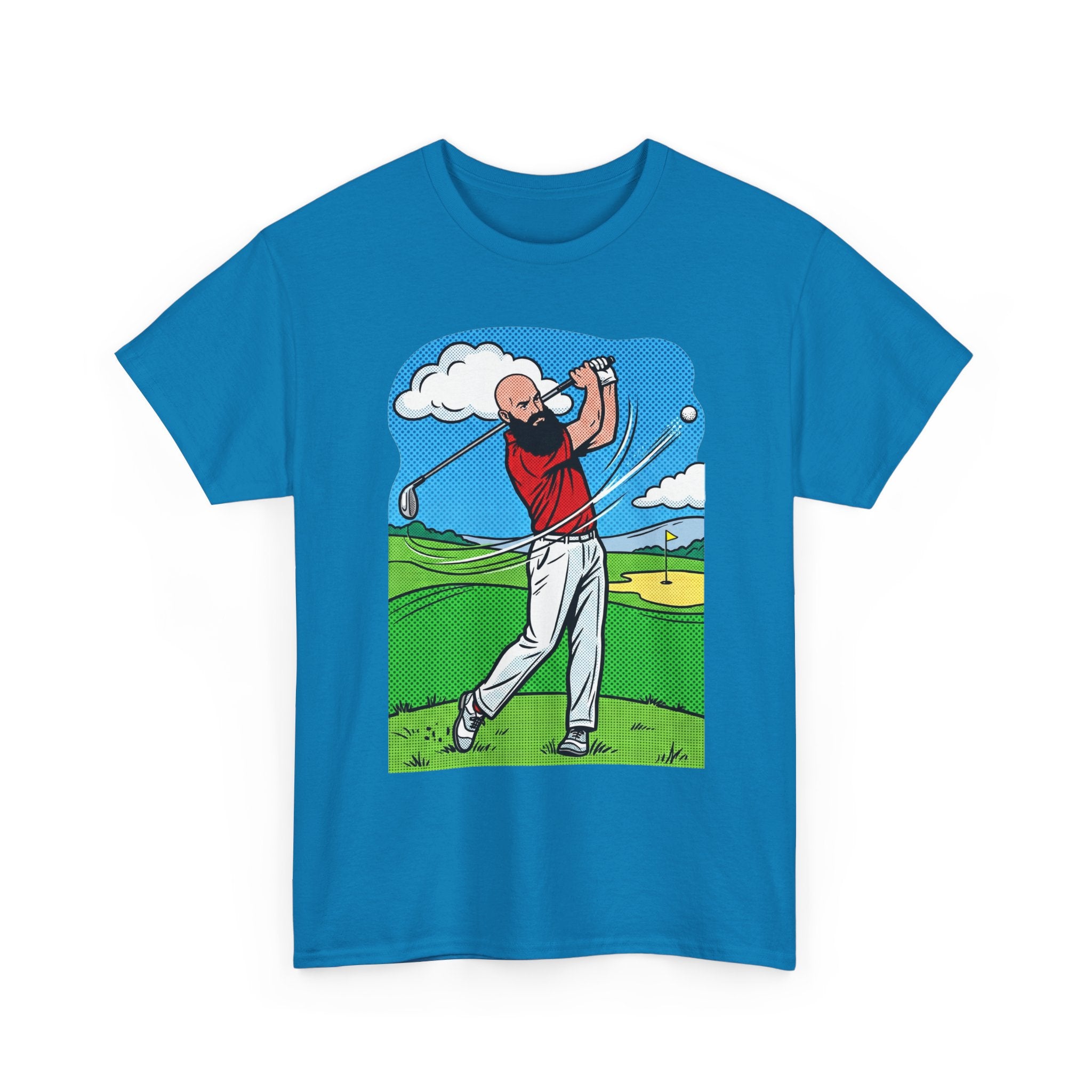 Golf Swing Graphic Tee — Golfer Illustration Shirt for Golf Lovers