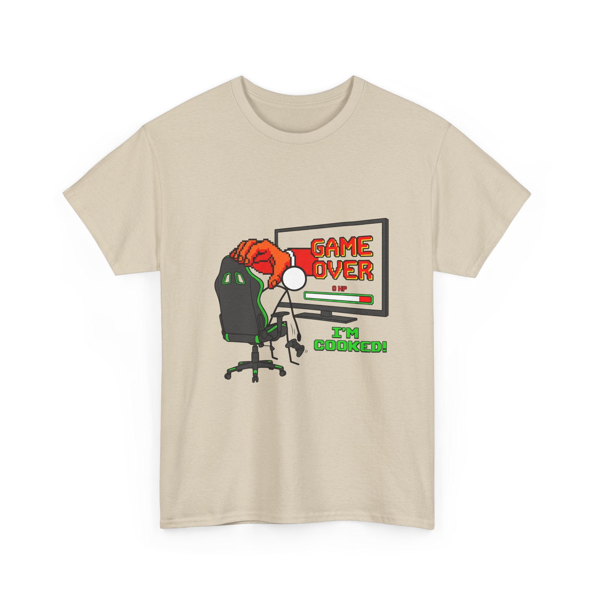 Gamer "Game Over I'm Cooked" T-Shirt