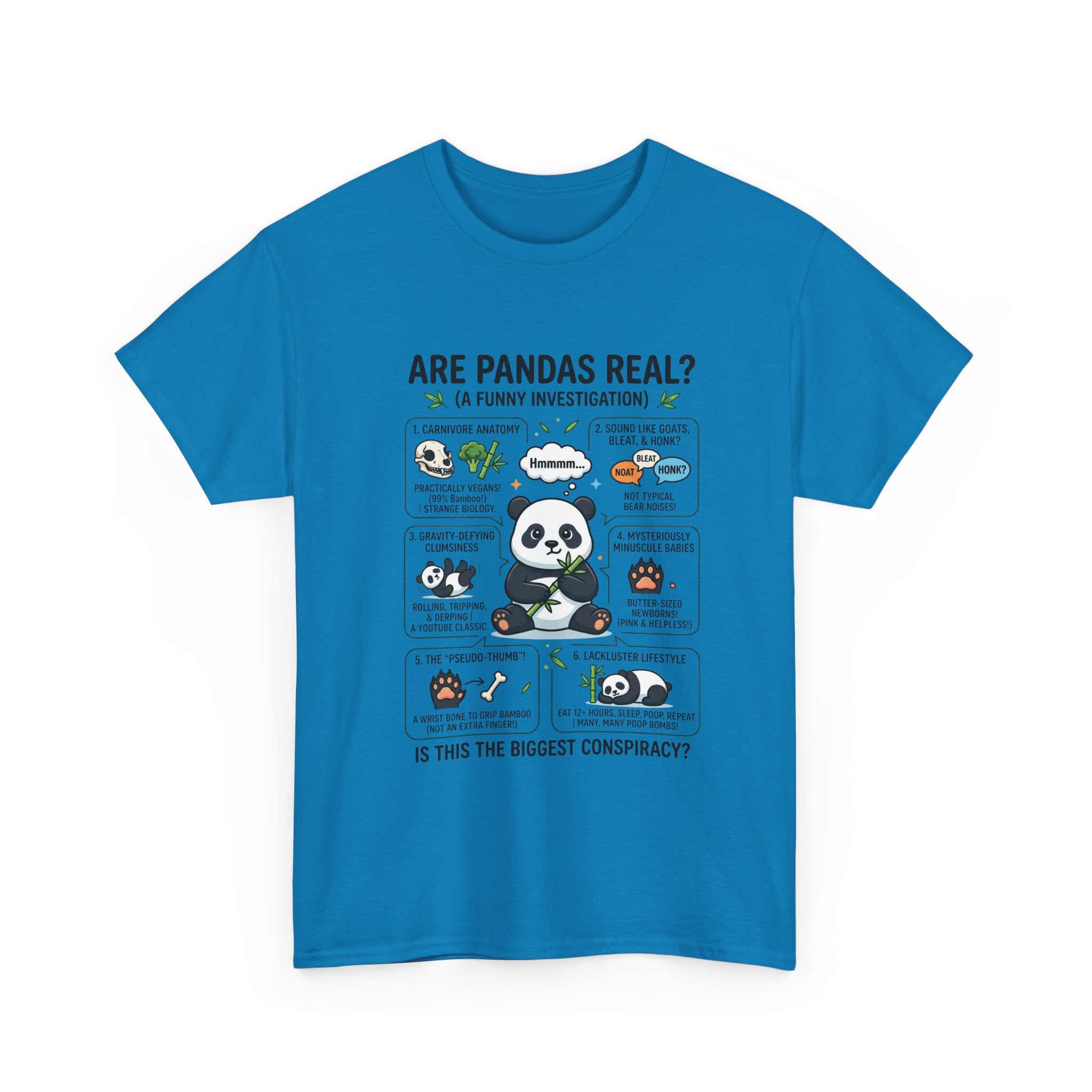 Are Pandas Real? Funny Panda Infographic T-Shirt
