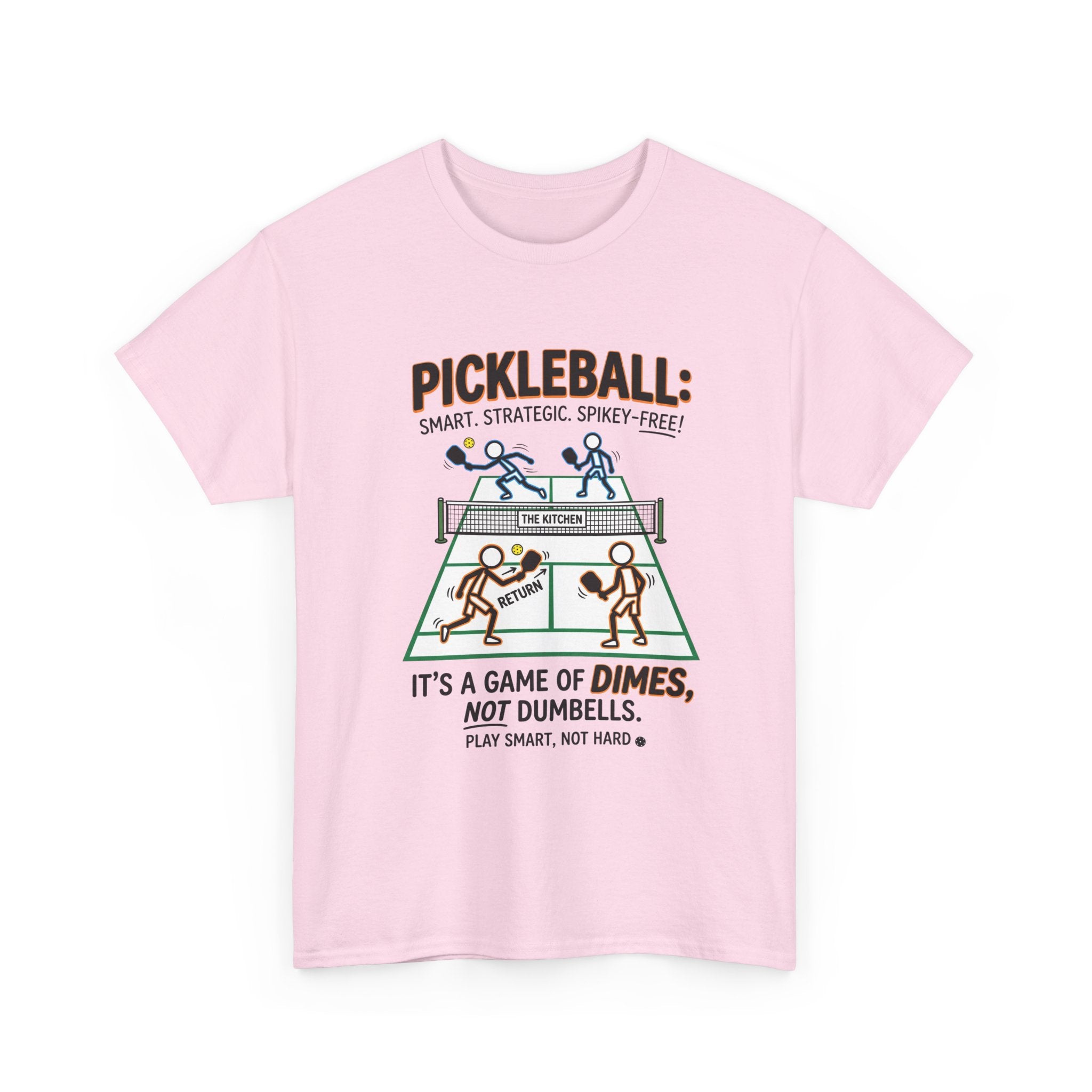 Pickleball Tee — "Pickleball: It’s a Game of Dimes, Not Dumbells" Casual Sports Shirt