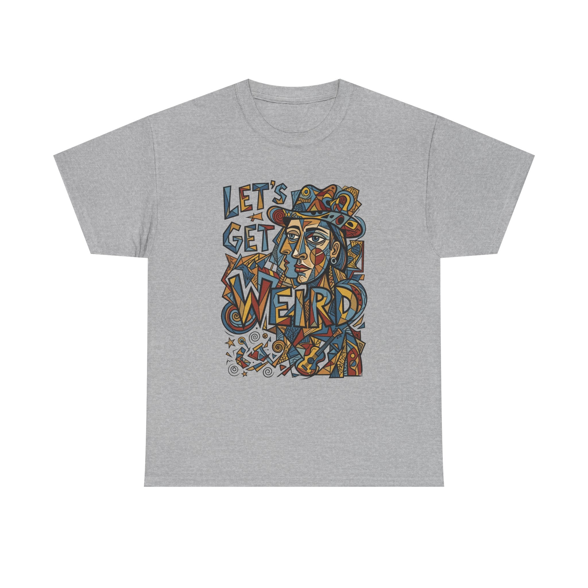 Let’s Get Weird T-Shirt — Retro Psychedelic Face Graphic Tee