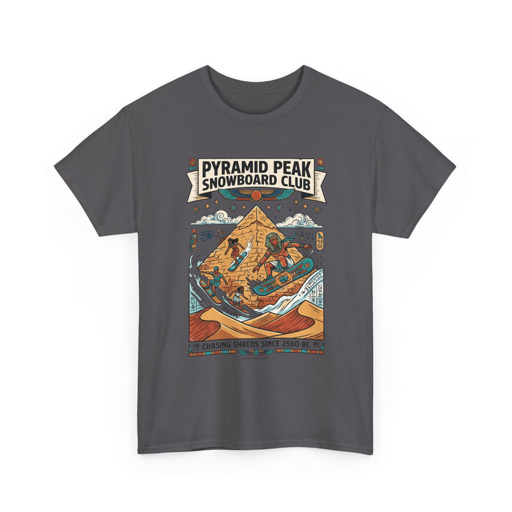 Snowboard Club Graphic Tee — "Pyramid Peak Snowboard Club" Vintage Winter Shirt