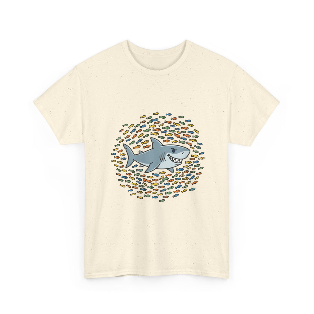 Shark and School Graphic Tee — Cute Ocean Kids Shirt