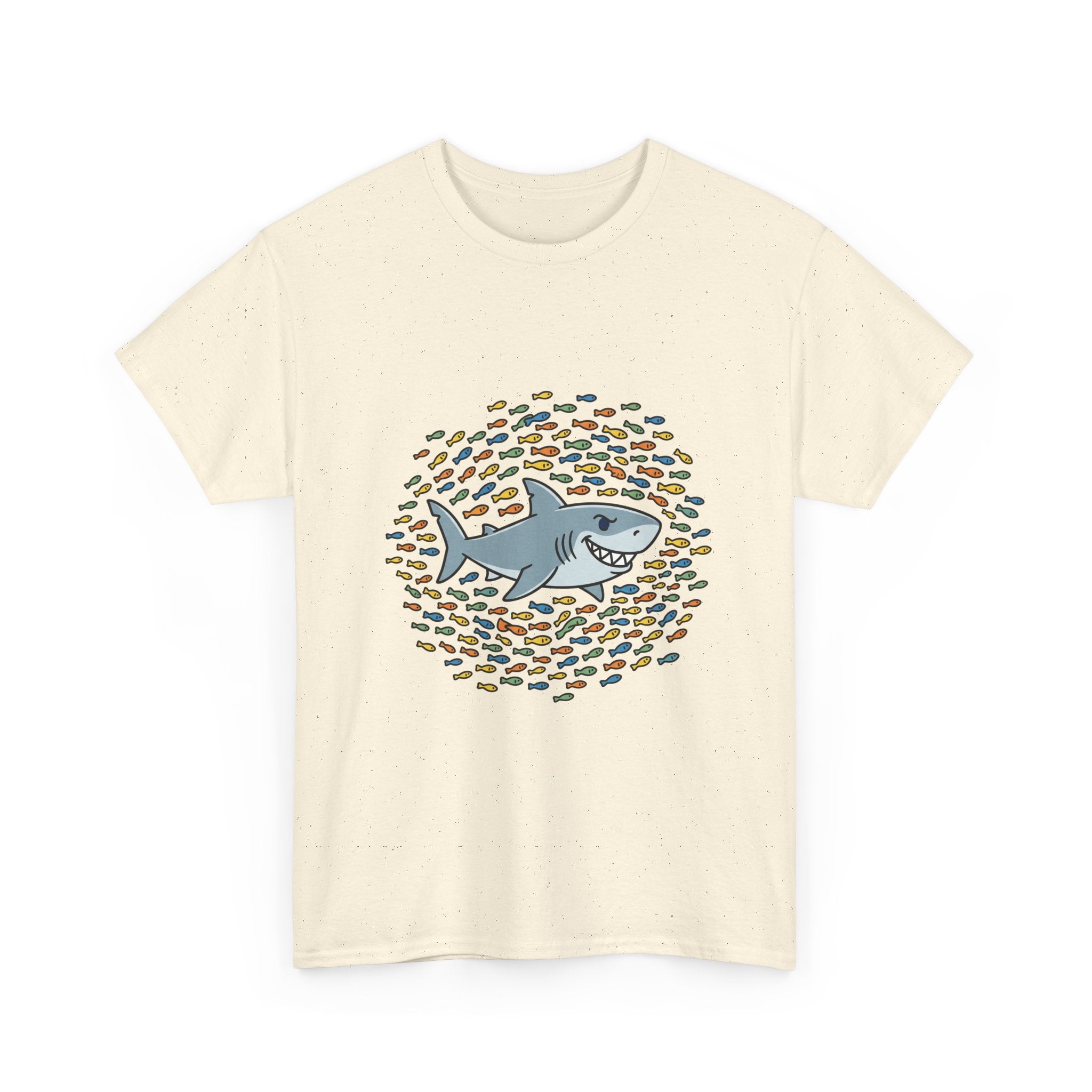 Shark and School Graphic Tee — Cute Ocean Kids Shirt