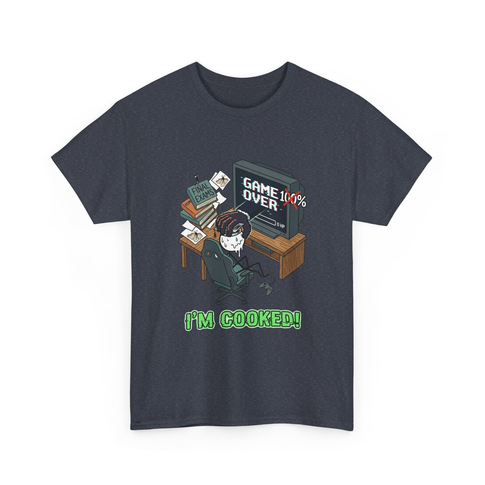 Gamer 'Game Over I'm Cooked' Graphic Tee