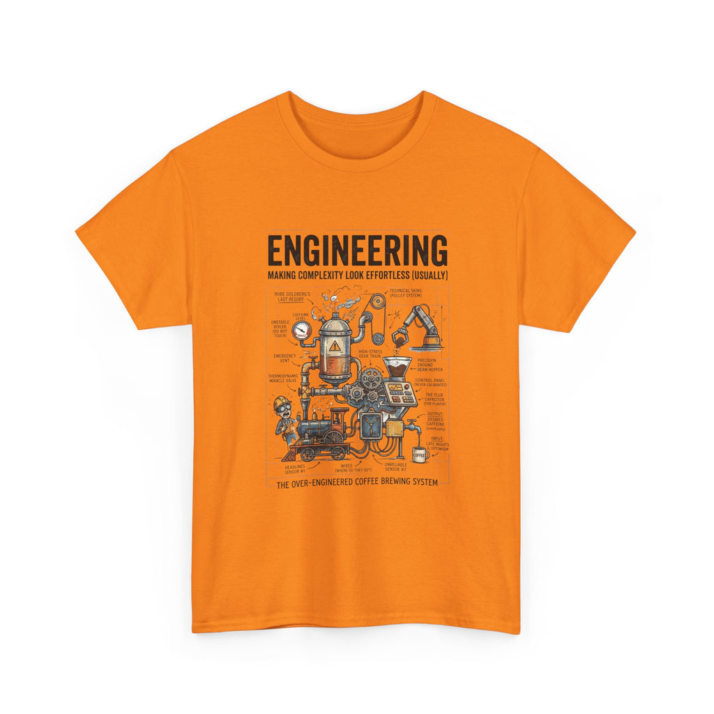 Engineering Diagram T‑Shirt — Funny STEM Illustration Tee for Engineers & Students