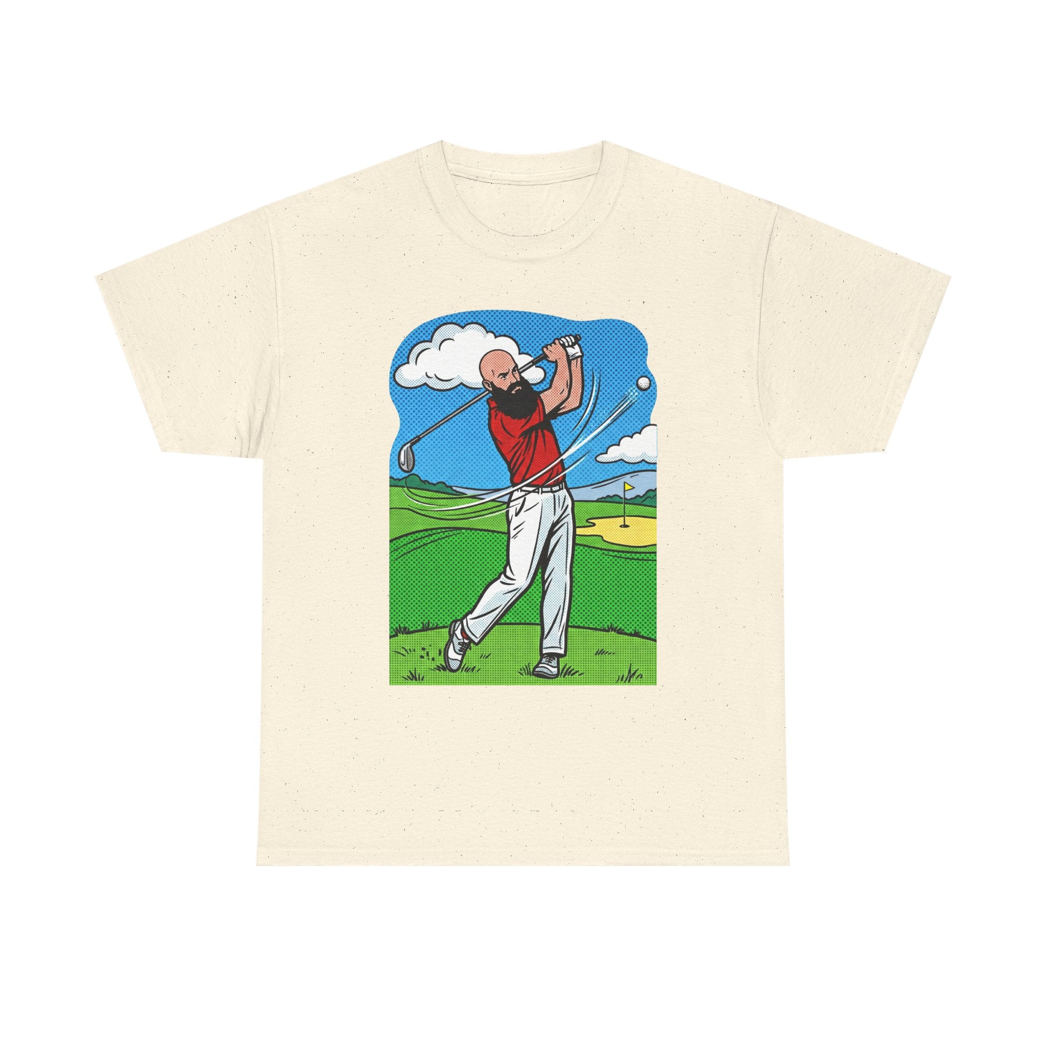 Golf Swing Graphic Tee — Golfer Illustration Shirt for Golf Lovers