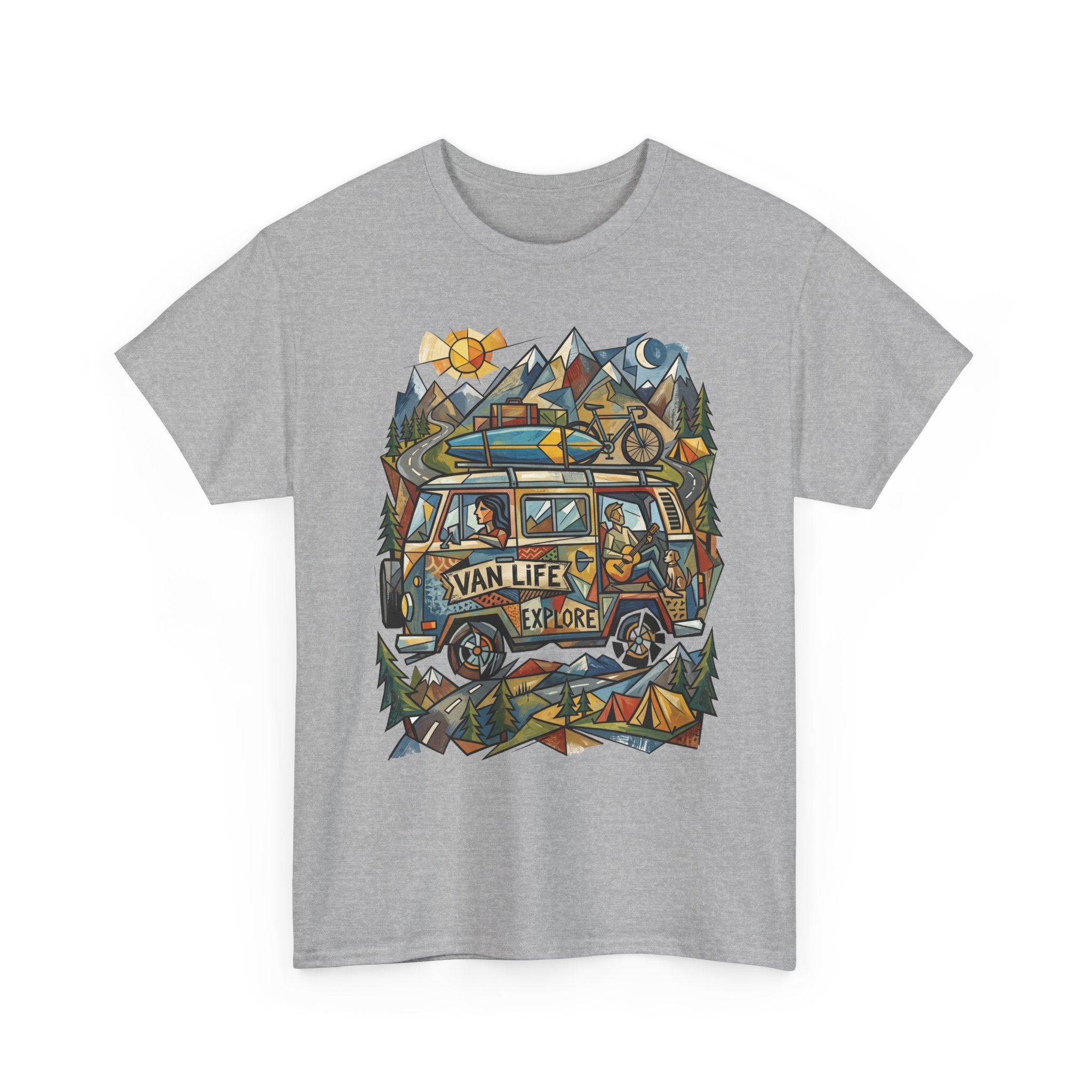 Van Life Explore T-Shirt — Retro Campervan Adventure Graphic Tee