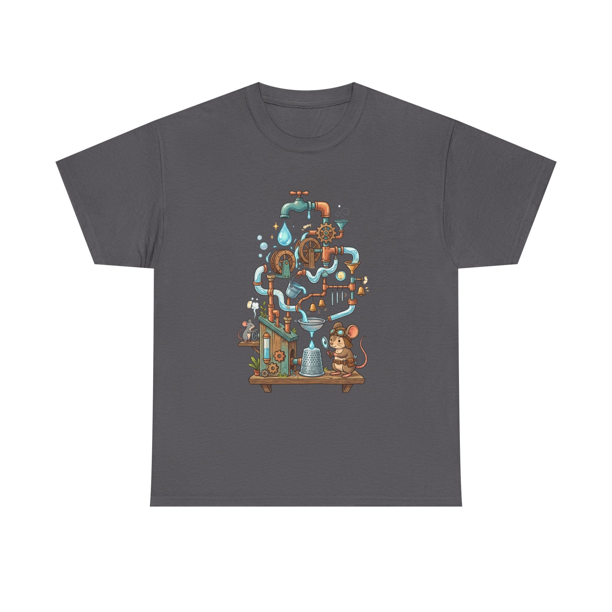 Water Machine T-Shirt — Cute Mouse Contraption Tee