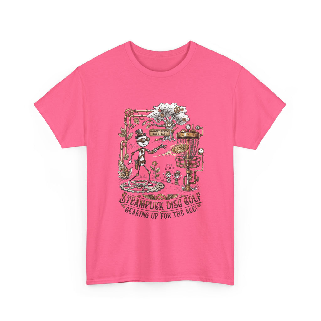 Steampunk Disc Golf T-Shirt — "Gearing Up for the Ace" Vintage Disc Golf Tee