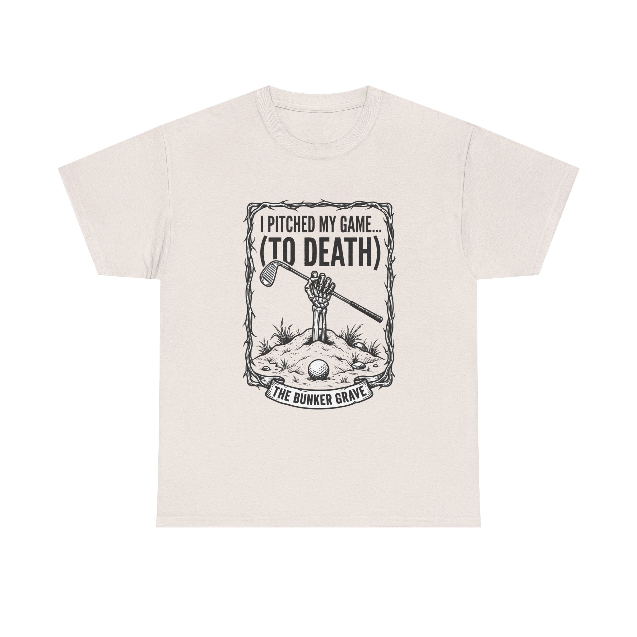 Golf 'I Pitched My Game (To Death)' T-Shirt – Funny Golfer Graphic Tee