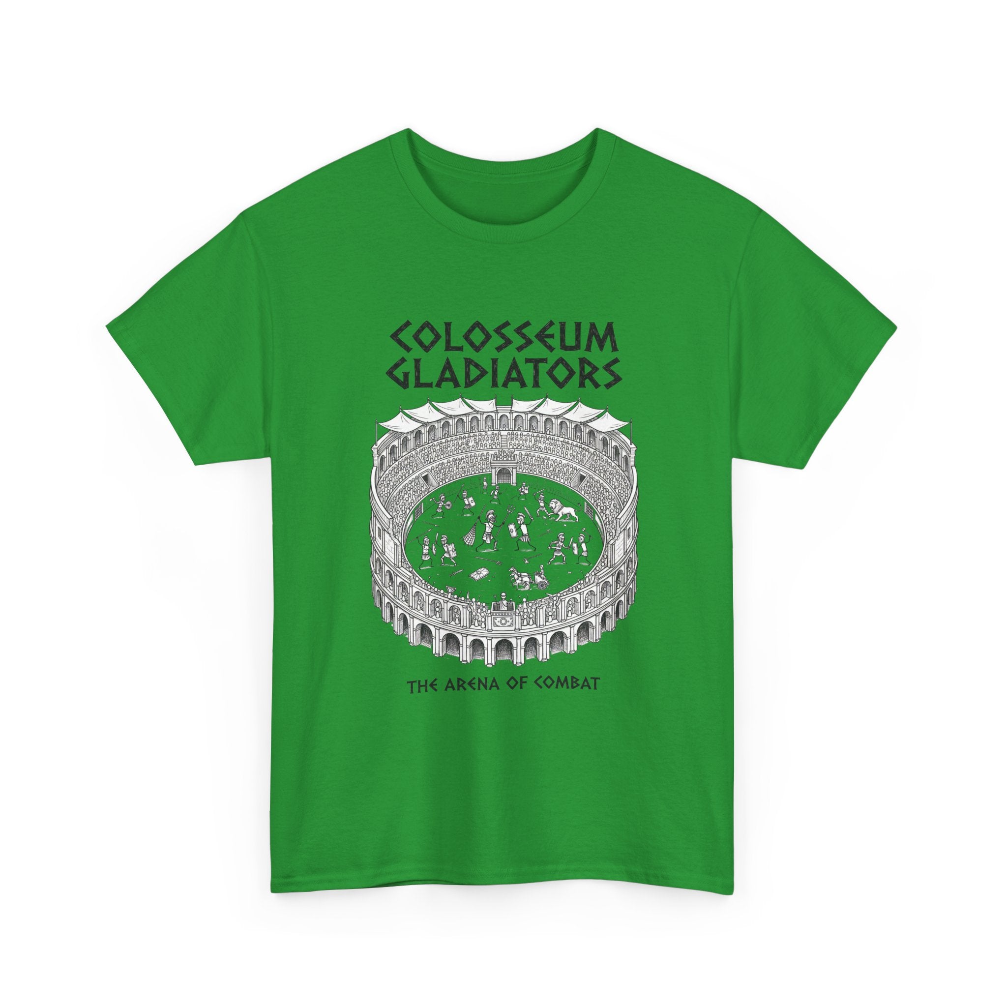 Colosseum Gladiators Tee — Ancient Roman Arena Graphic T-Shirt