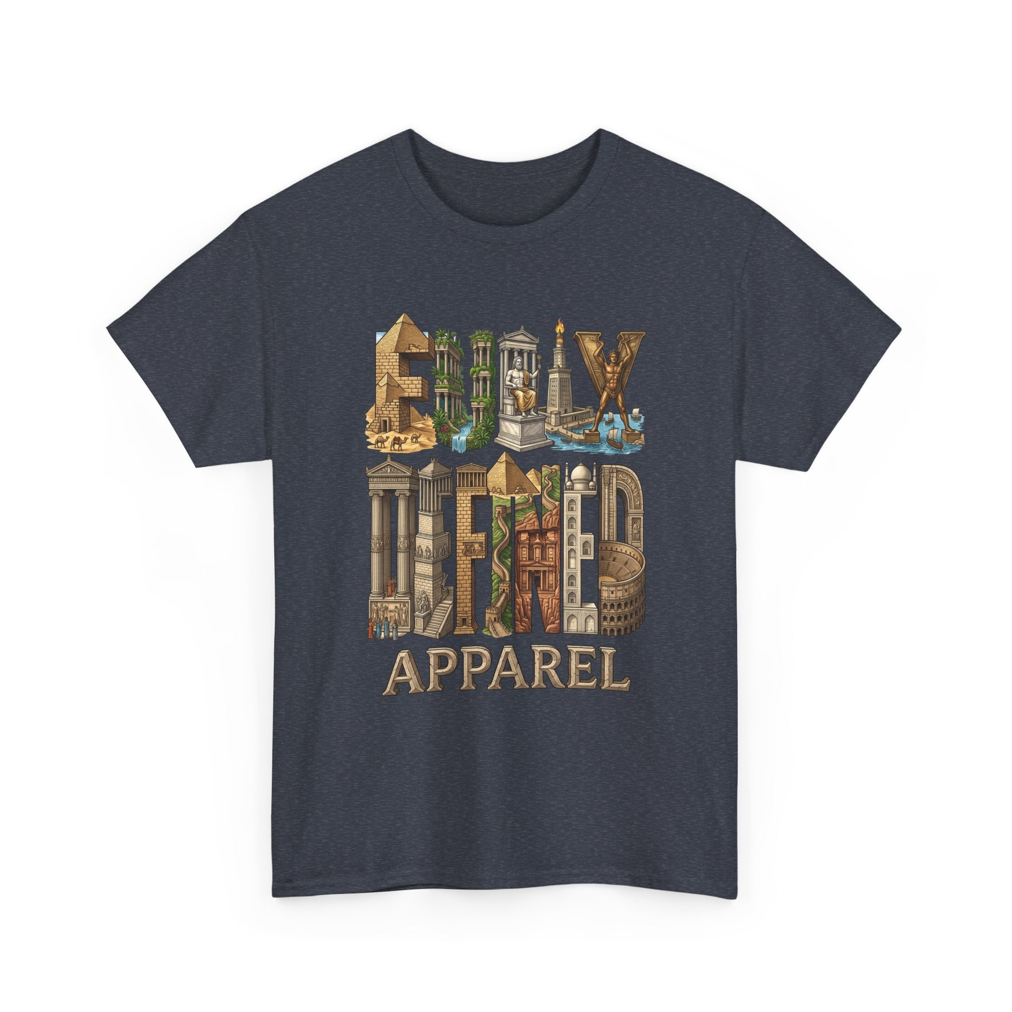 Fully Defined Apparel T‑Shirt — Wonders of the World Graphic Tee