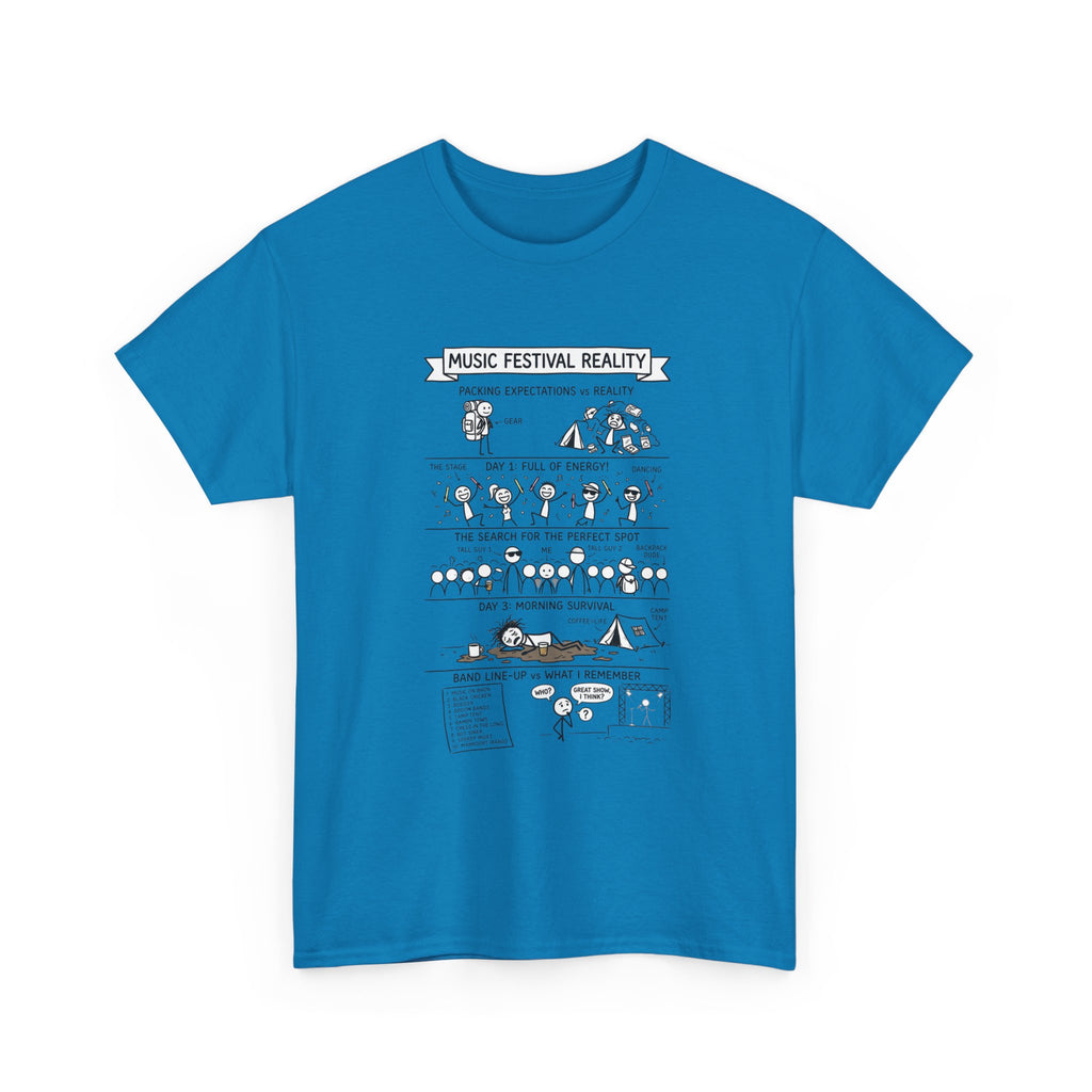 Music Festival Reality Tee – Funny Concert Comic Graphic T-Shirt