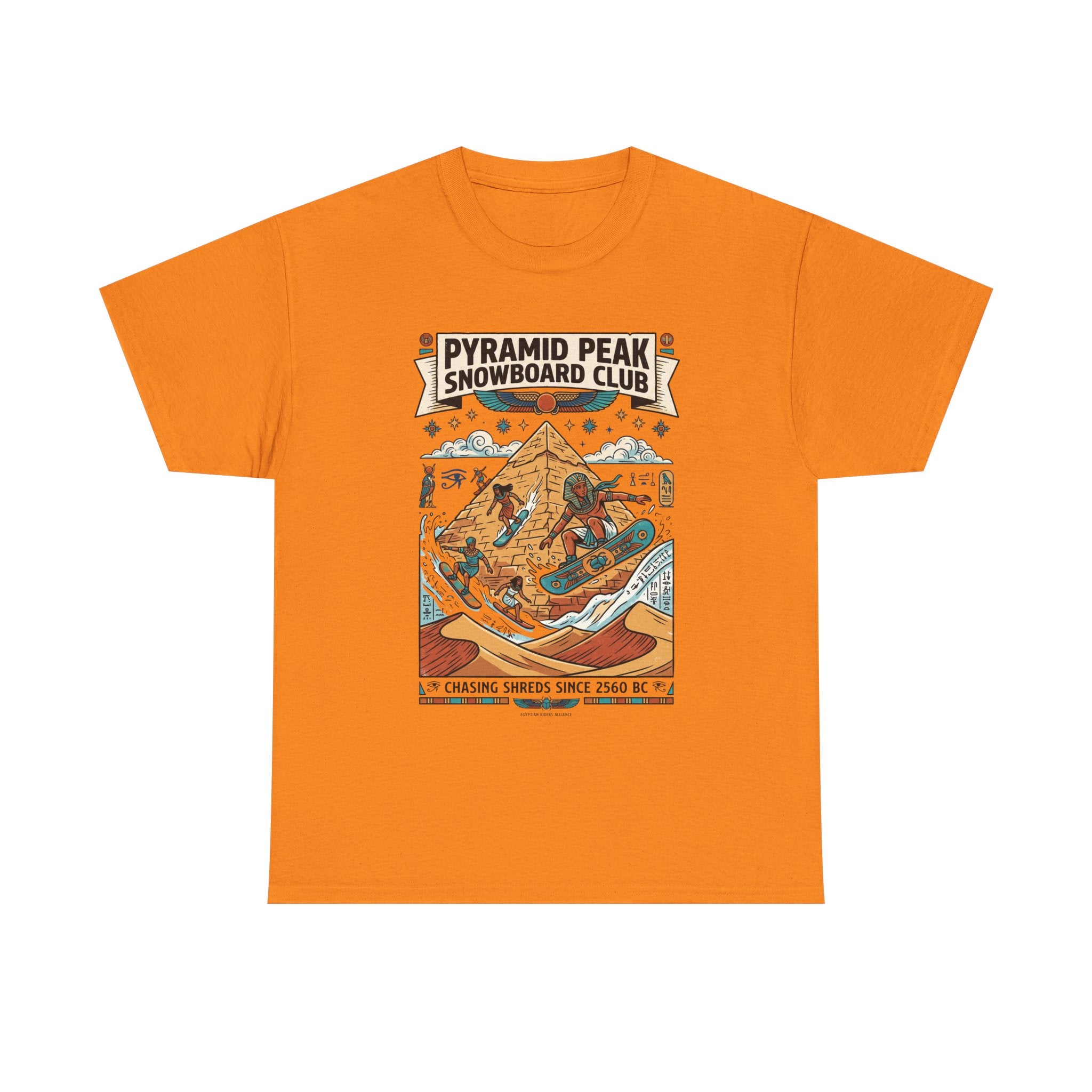 Snowboard Club Graphic Tee — "Pyramid Peak Snowboard Club" Vintage Winter Shirt