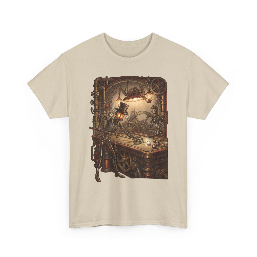 Steampunk Billiards T-Shirt – Vintage Pool Illustration