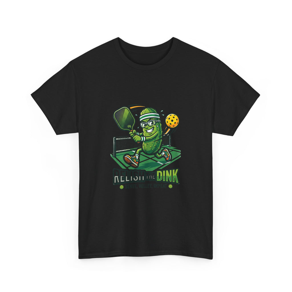 Pickleball 'Relish the Dink' T-Shirt – Funny Pickle Character Paddle Tee