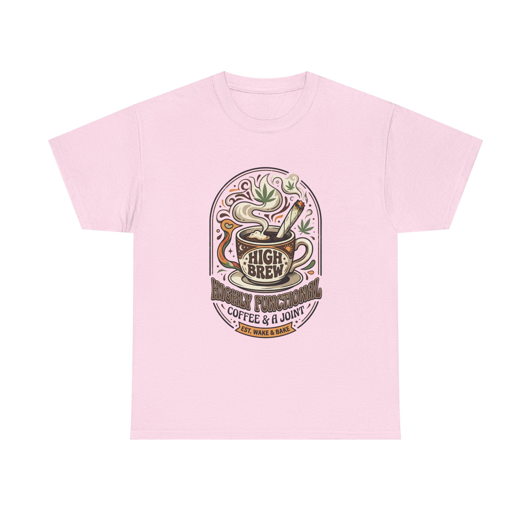 Coffee & Joint Tee — “High Brew” Graphic Coffee T‑Shirt