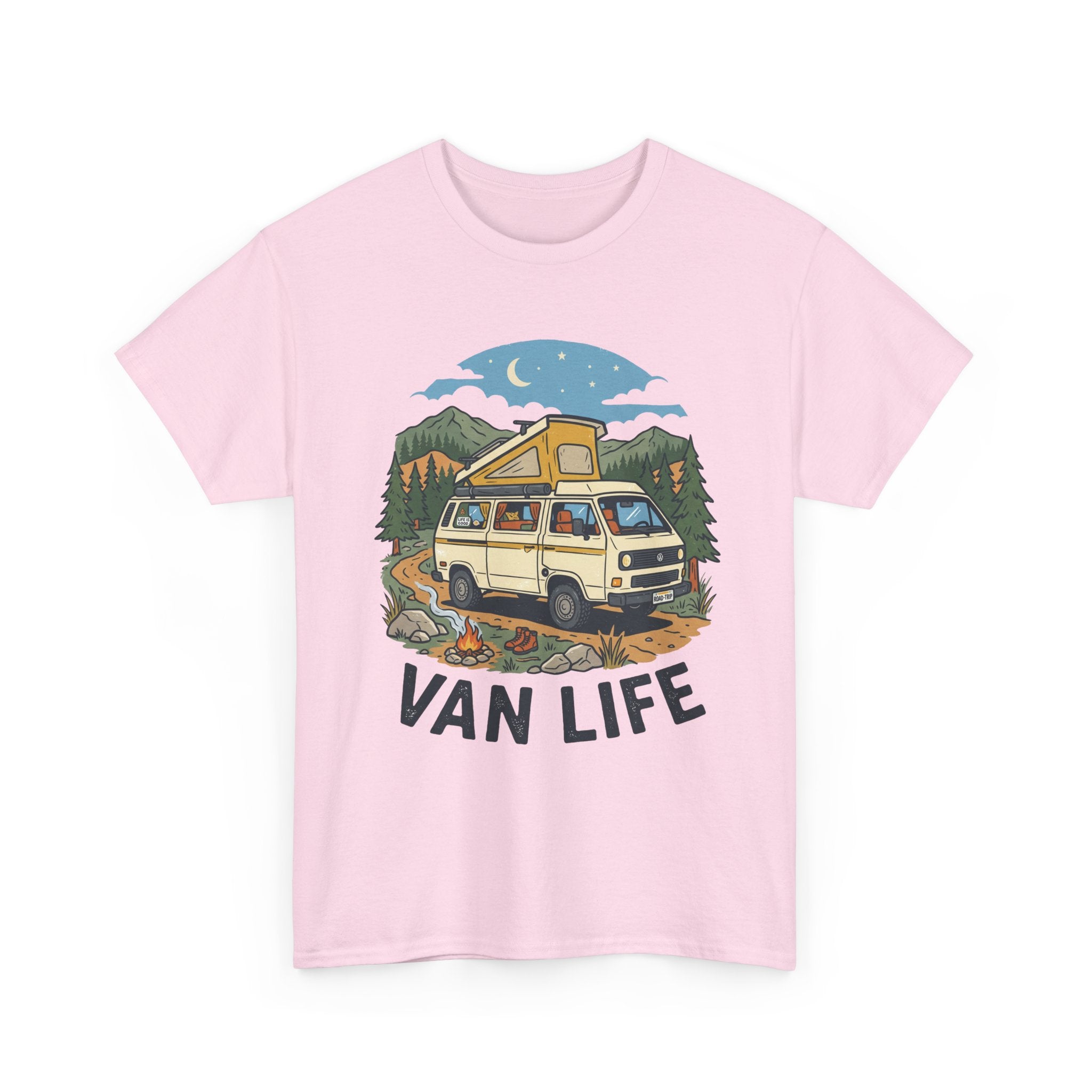 Van Life Tee — Vintage Camper Graphic T-Shirt