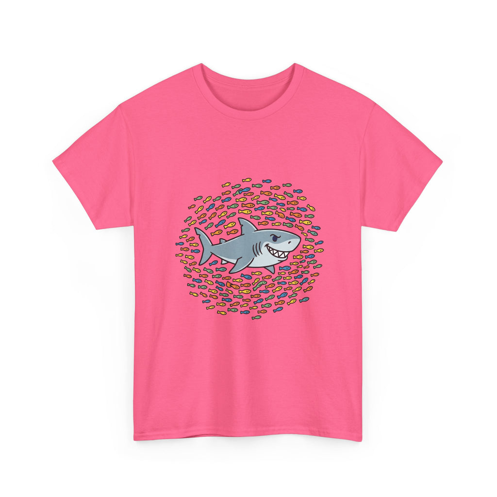Shark and School Graphic Tee — Cute Ocean Kids Shirt