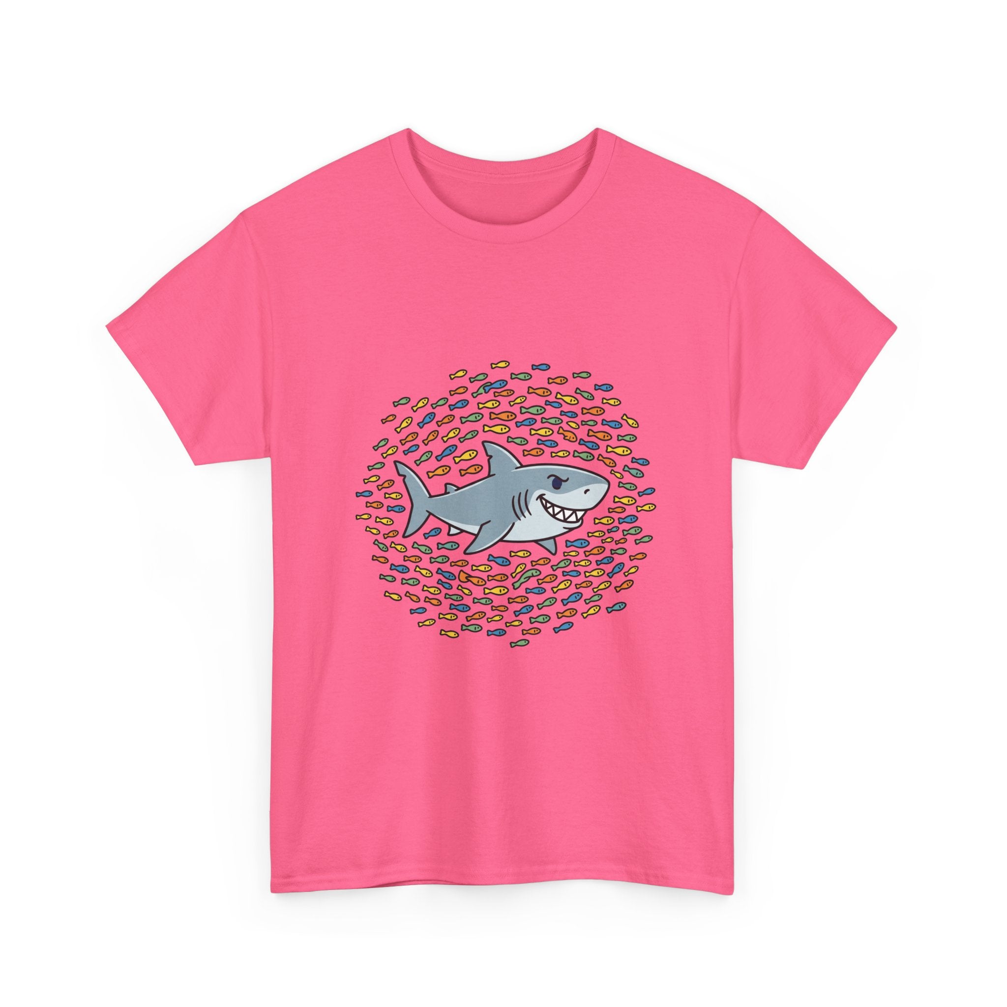 Shark and School Graphic Tee — Cute Ocean Kids Shirt