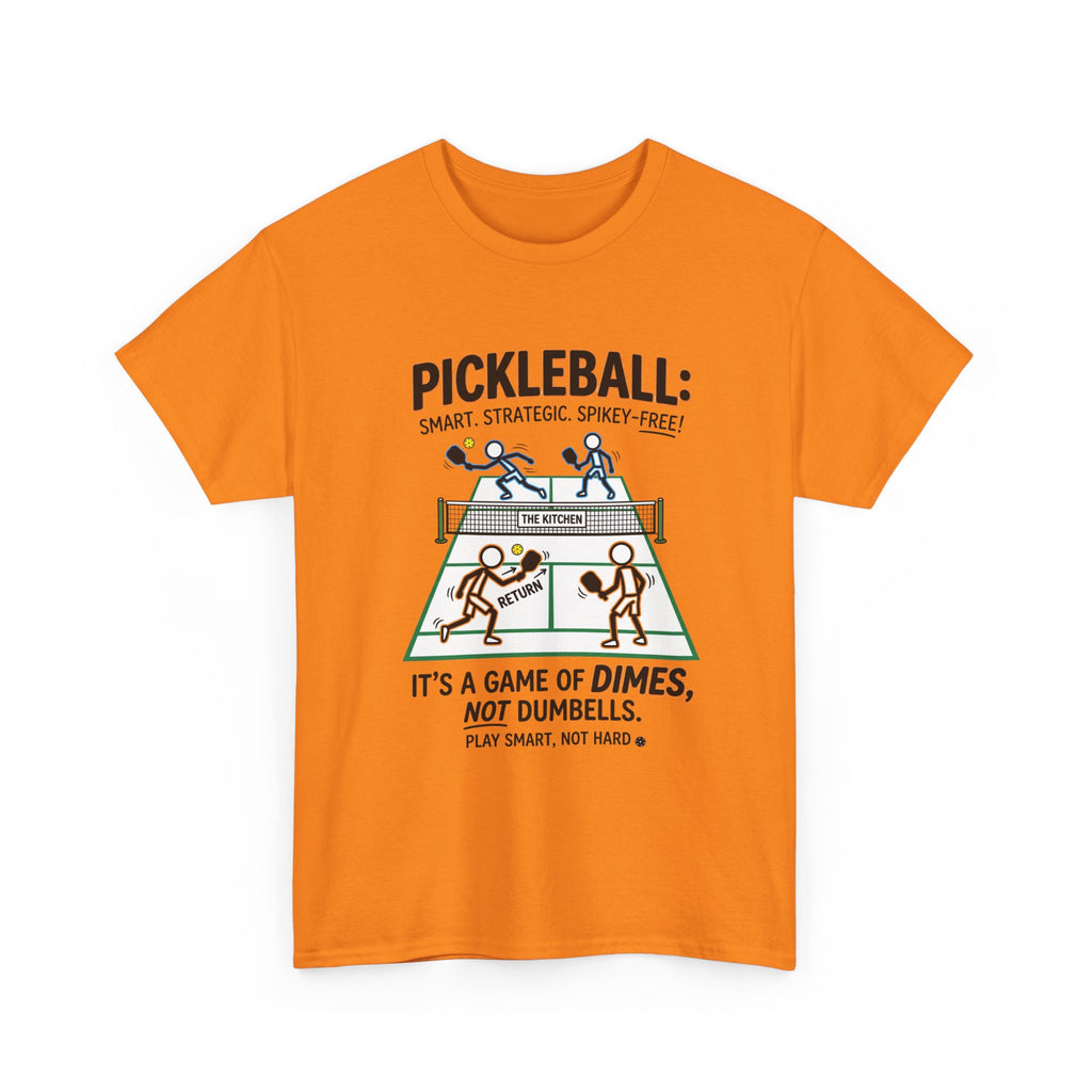 Pickleball Tee — "Pickleball: It’s a Game of Dimes, Not Dumbells" Casual Sports Shirt