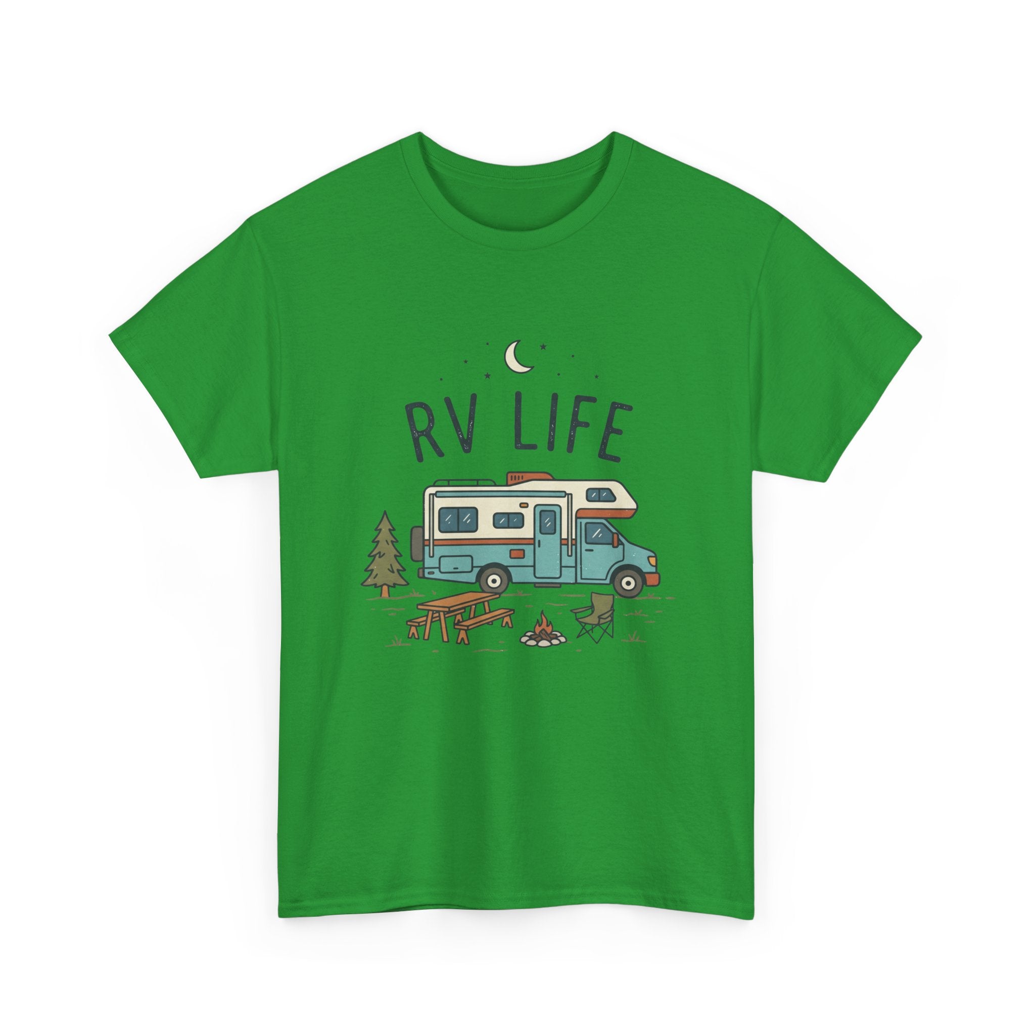 RV Life T‑Shirt — Retro Camper Tee for RV Travelers & Camping Enthusiasts