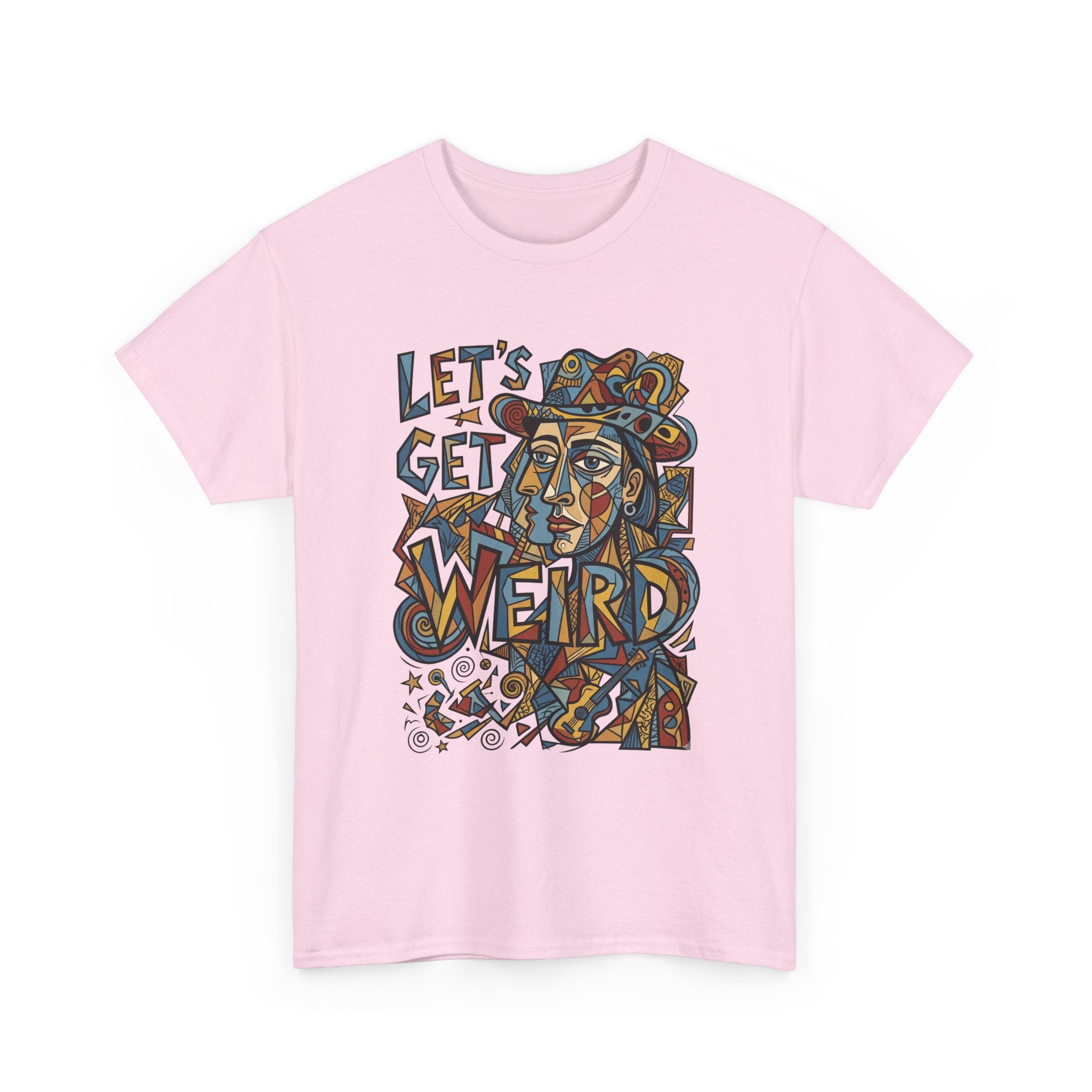 Let’s Get Weird T-Shirt — Retro Psychedelic Face Graphic Tee