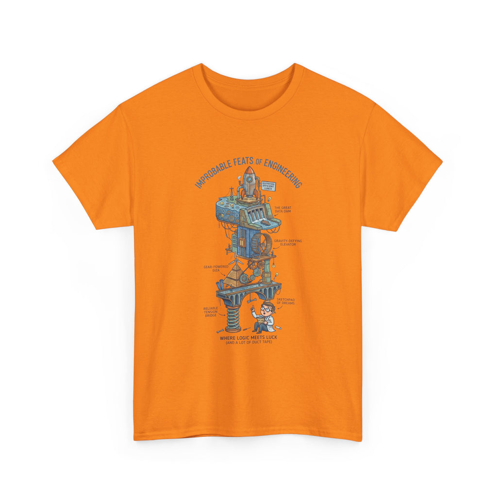 Engineering Feats T‑Shirt — Engineering Diagram Tee