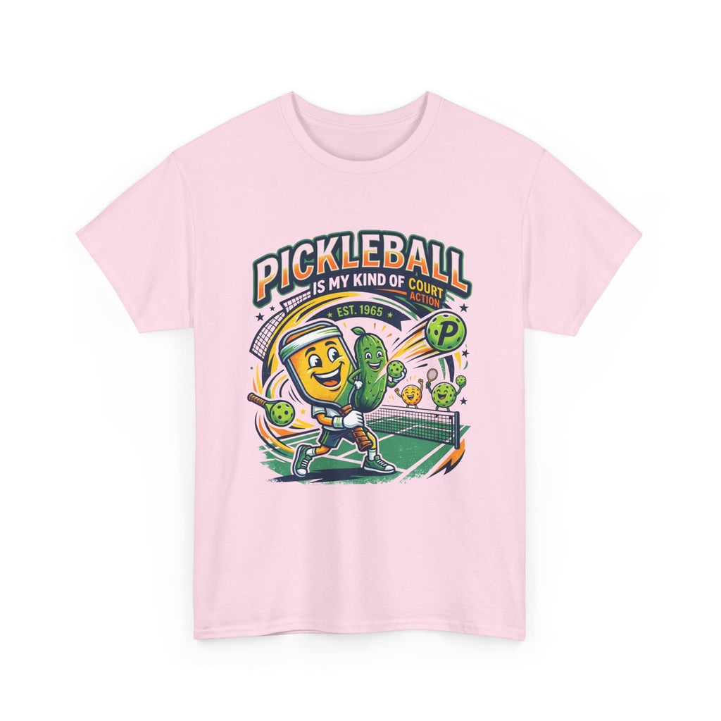 Pickleball Is My Kind of Court T‑Shirt — Funny Pickle Paddle & Dink Graphic Tee