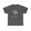 Shark Playing Pool T‑Shirt — Funny Billiards Shark Graphic Tee