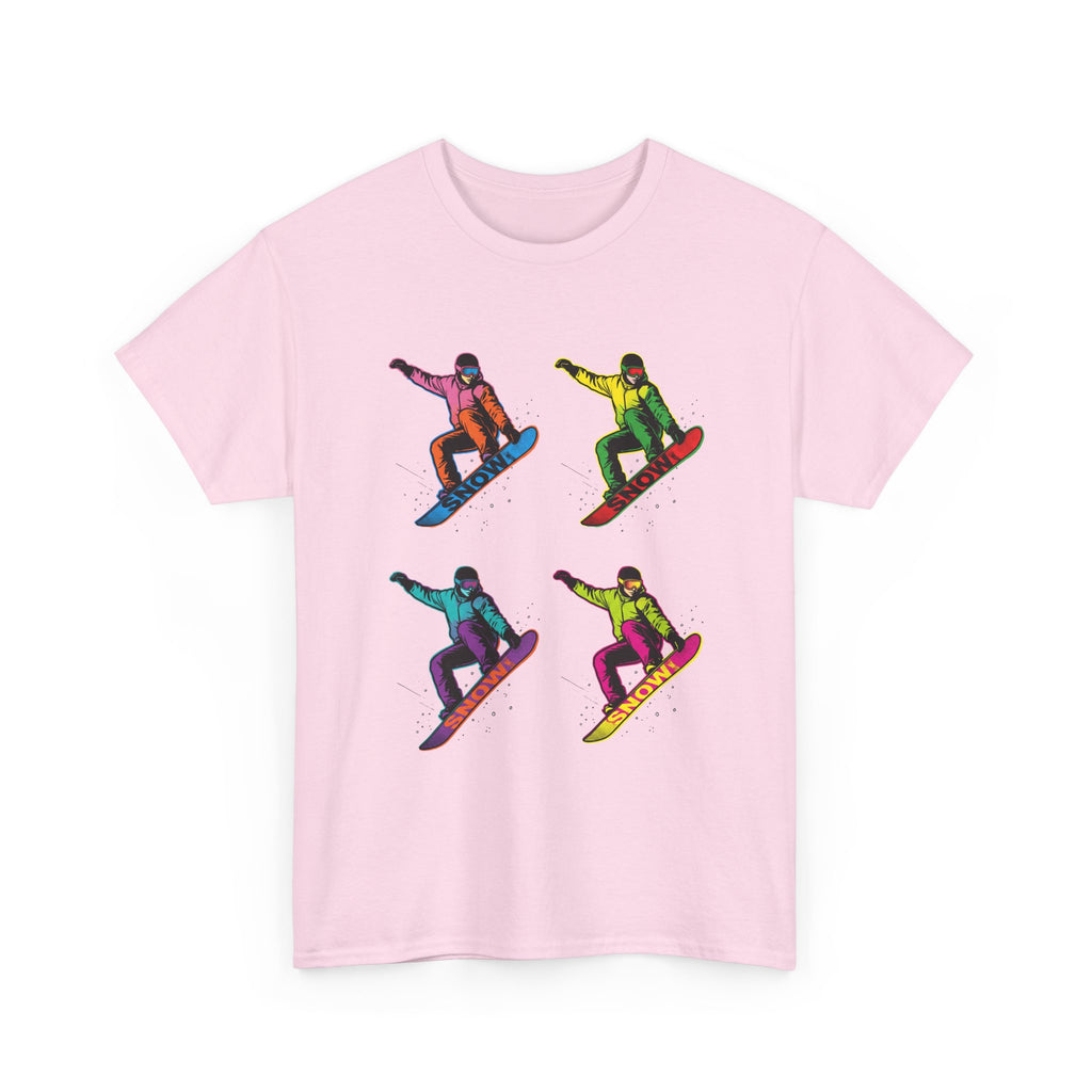 Snowboarder Pop Art T-Shirt – Colorful Retro Snowboarding Graphic Tee