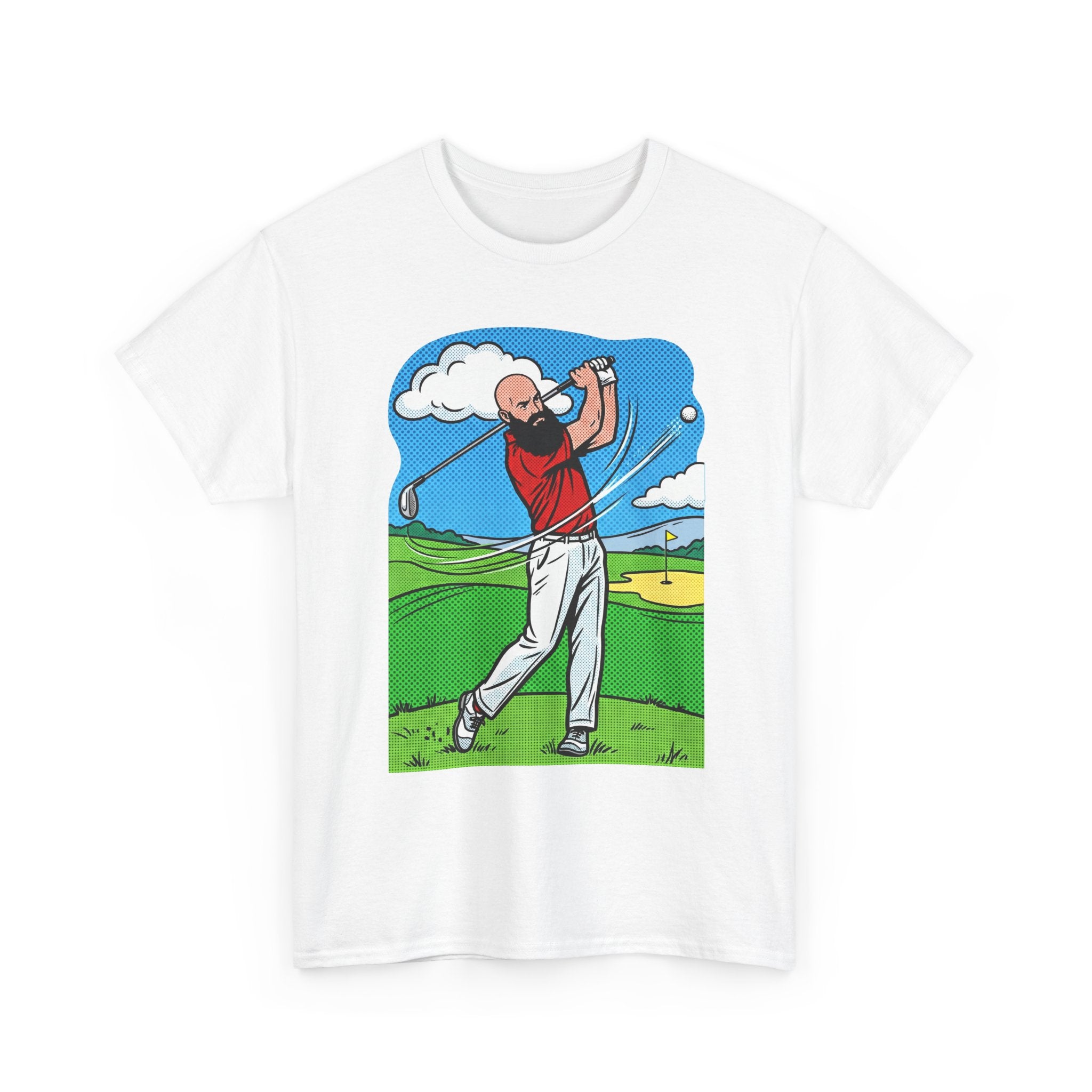 Golf Swing Graphic Tee — Golfer Illustration Shirt for Golf Lovers