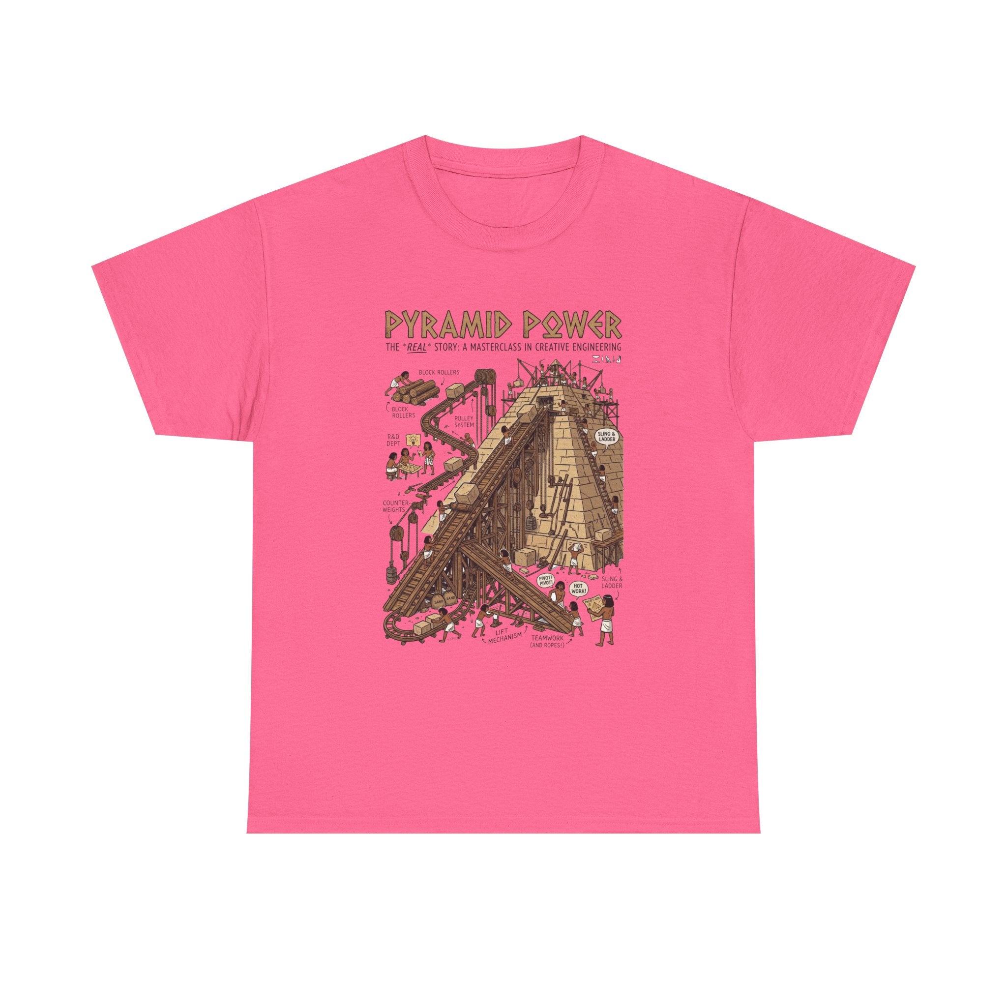 Pyramid Power Tee — Vintage Egyptian Pyramid Diagram Graphic T‑Shirt