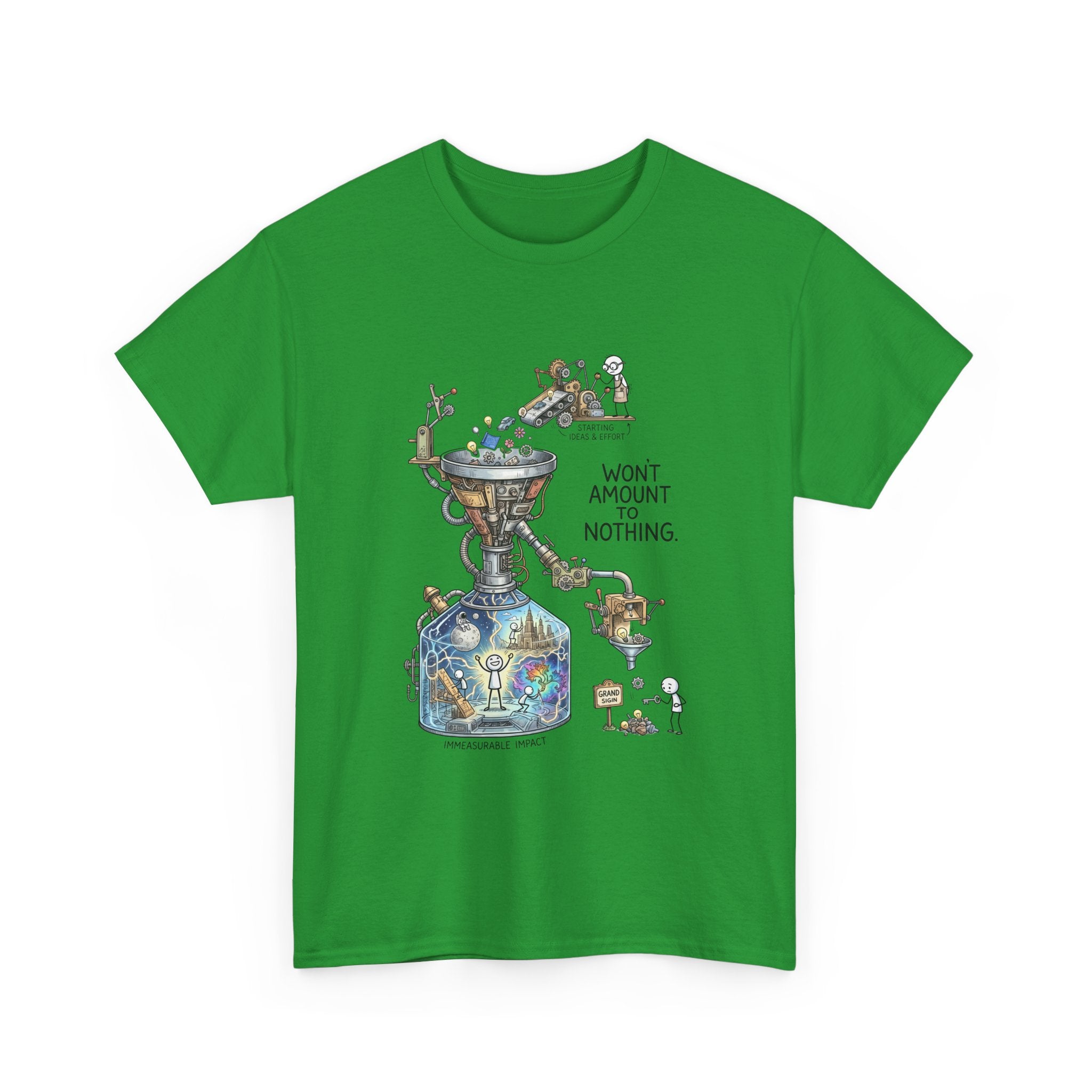T-Shirt — 'Won't Amount to Nothing' Whimsical Alchemy Illustration