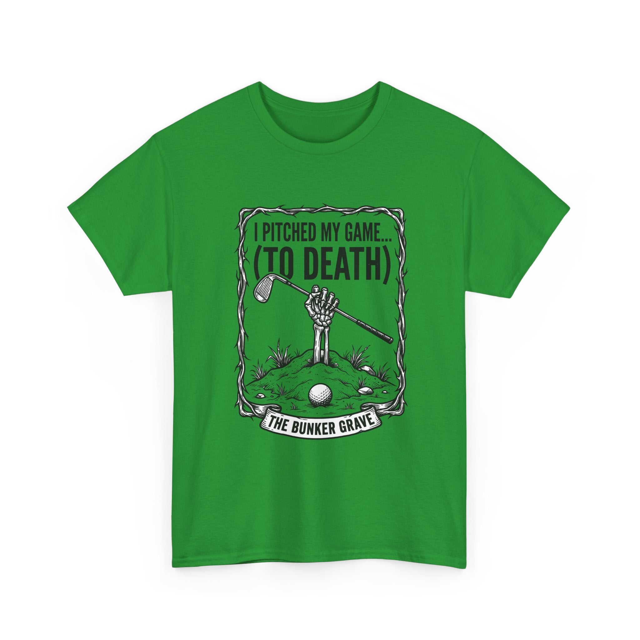 Golf 'I Pitched My Game (To Death)' T-Shirt – Funny Golfer Graphic Tee