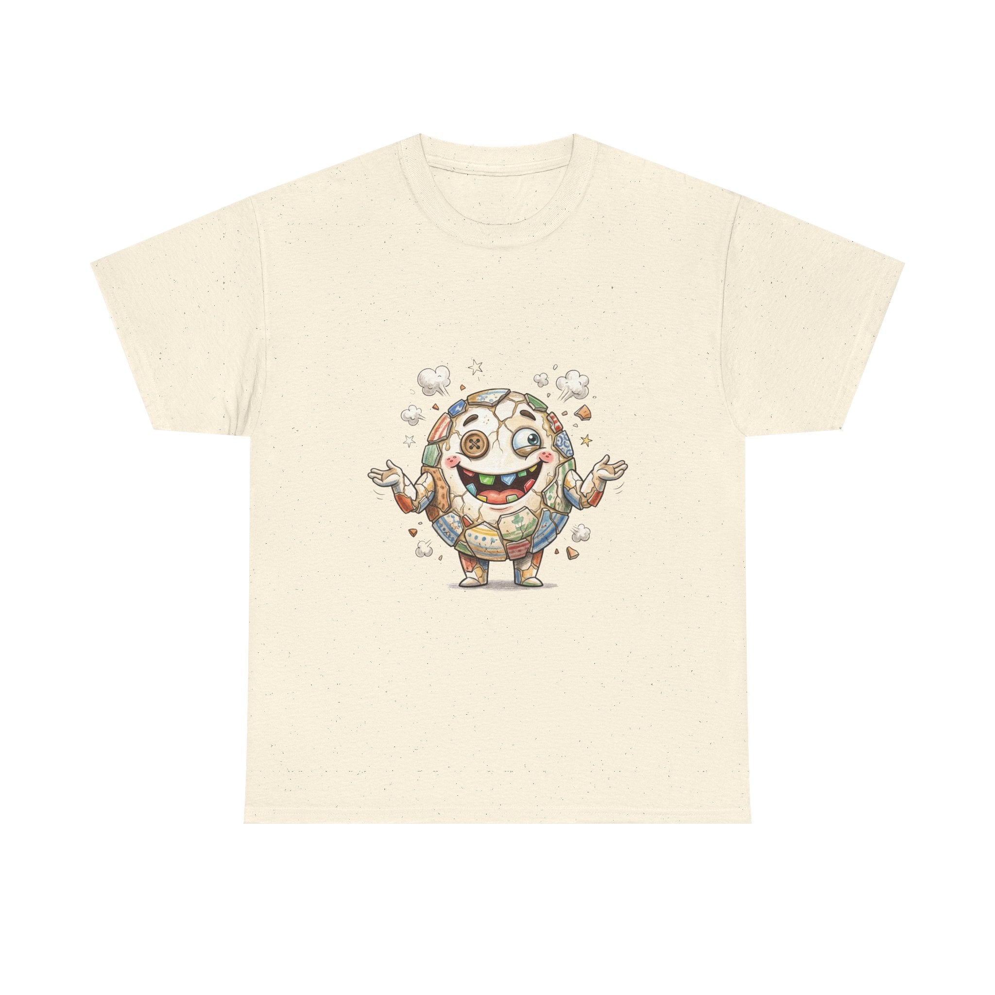 T-Shirt — Cute Kawaii Mosaic Egg Character Illustration Tee
