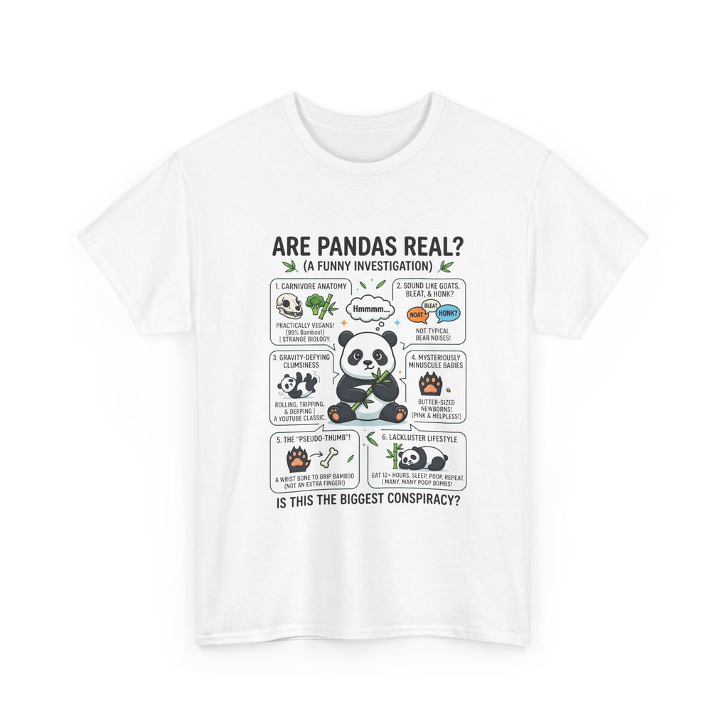 Are Pandas Real? Funny Panda Infographic T-Shirt