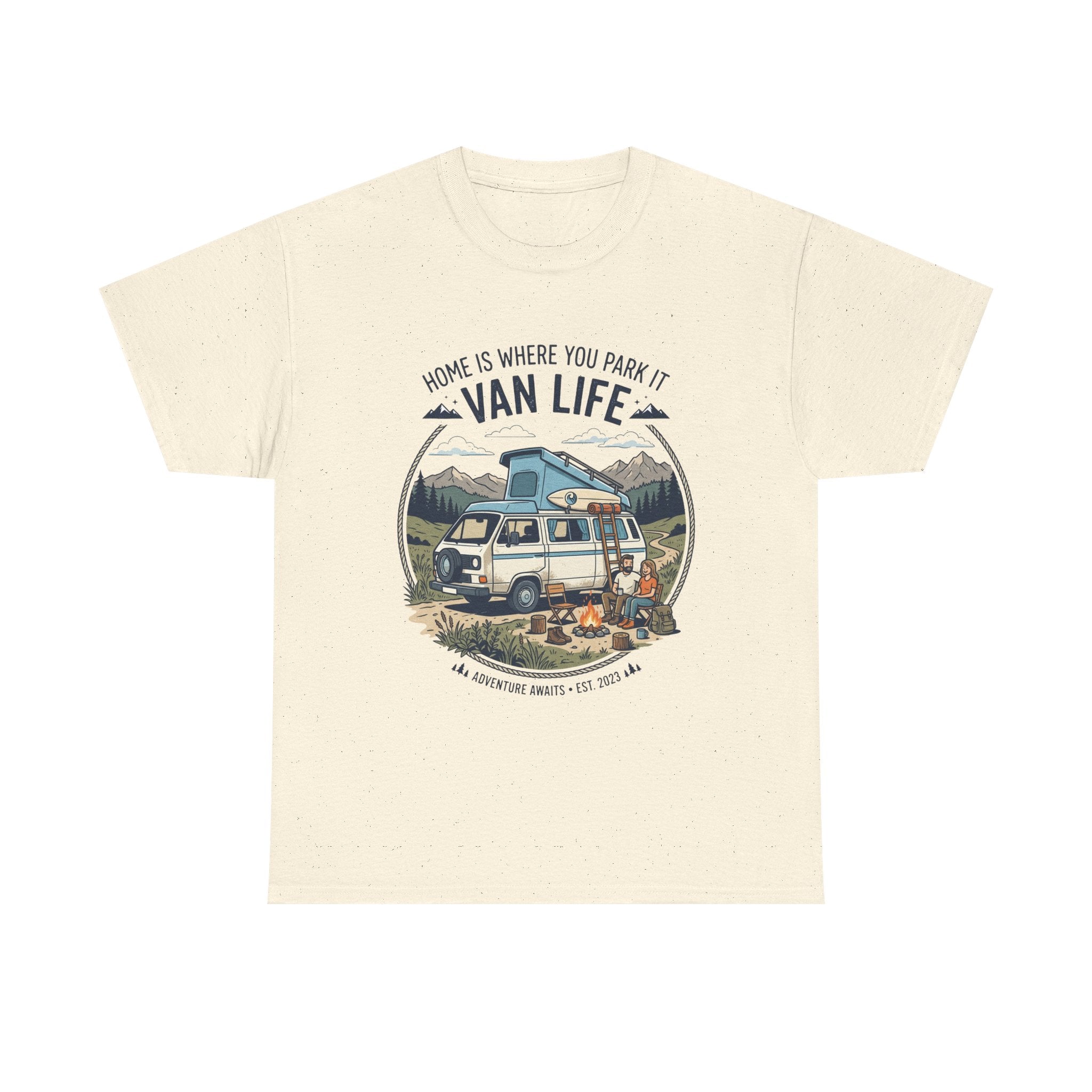 Van Life T-Shirt — "Home Is Where You Park It" Adventure Tee