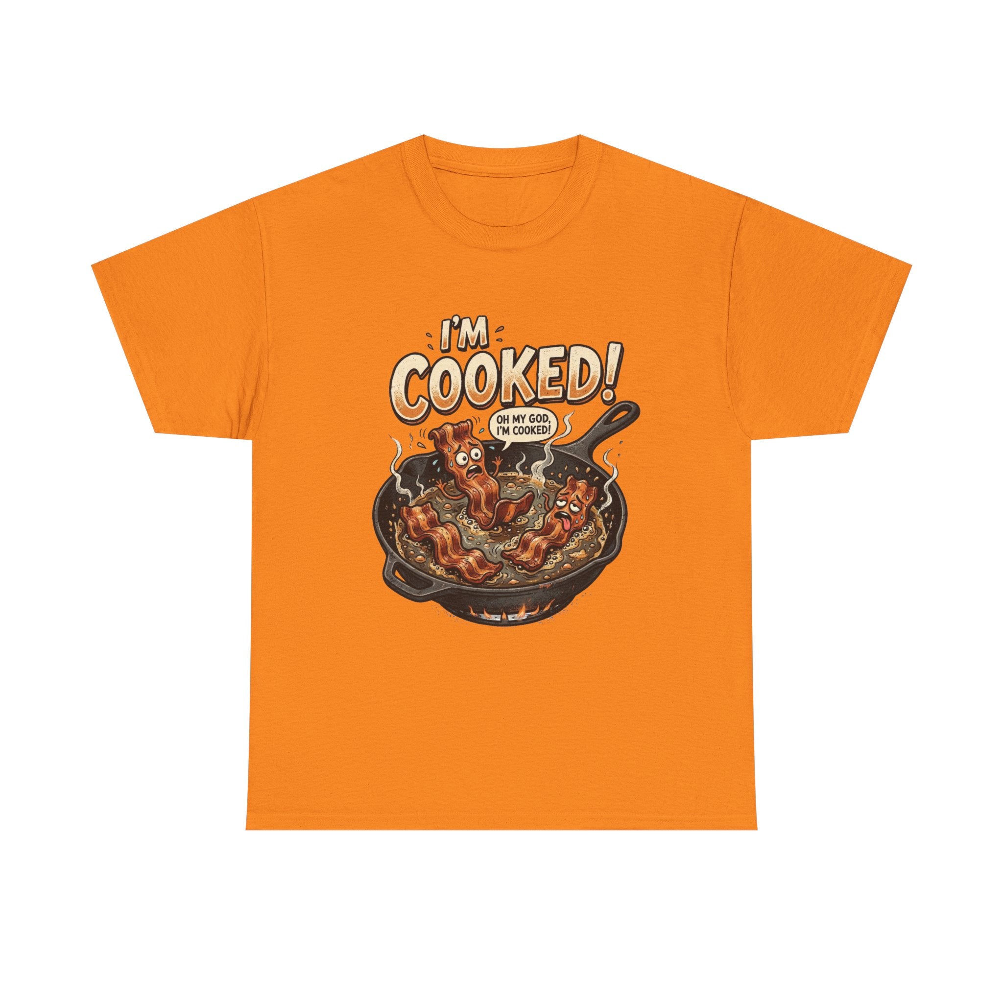 I’m Cooked! Funny Bacon Skillet T-Shirt